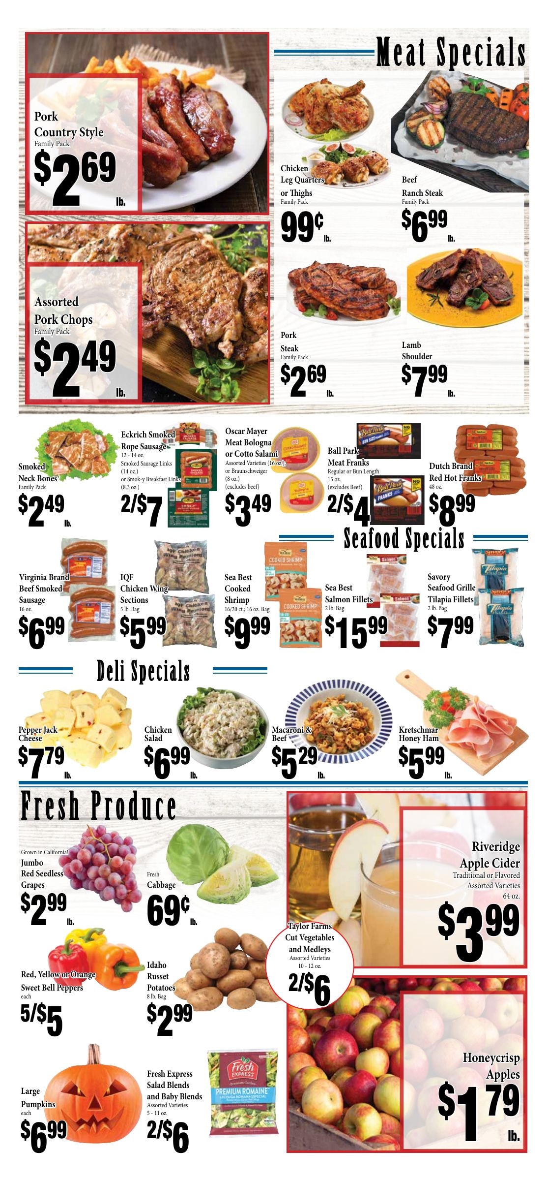 Fresh Choice Food Center Weekly Ad October 19 - November 8, 2026