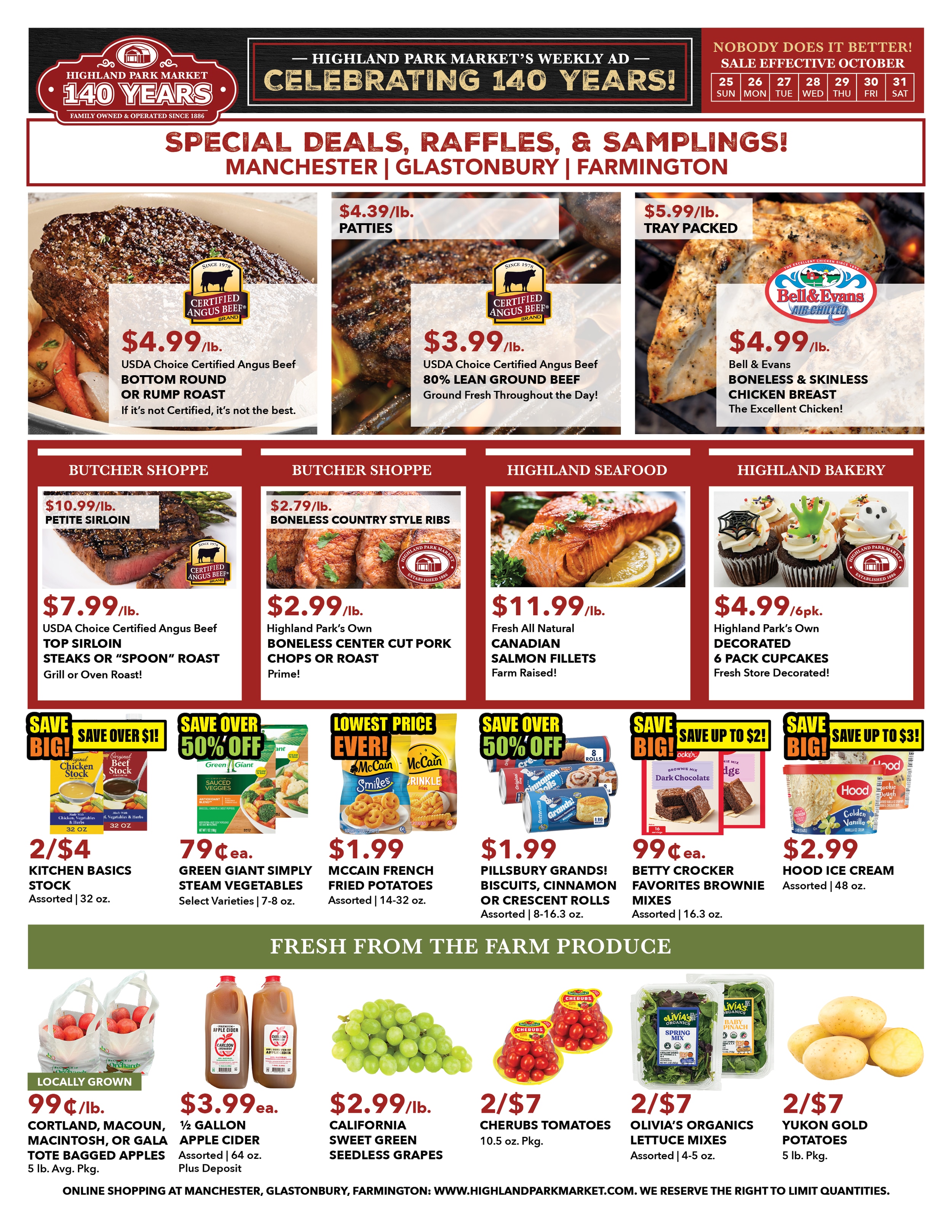 Highland Park Market (Connecticut) Weekly Ad October 25 - 31, 2026