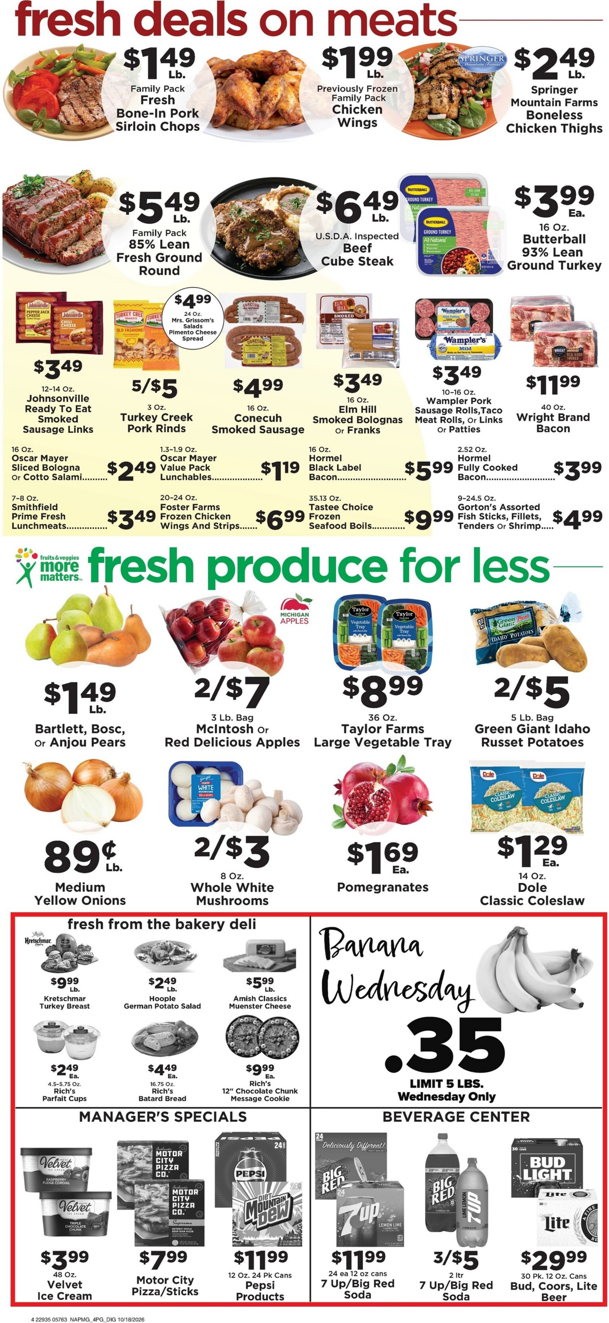 Taylorsville Country Mart Weekly Ad October 19 - 25, 2026