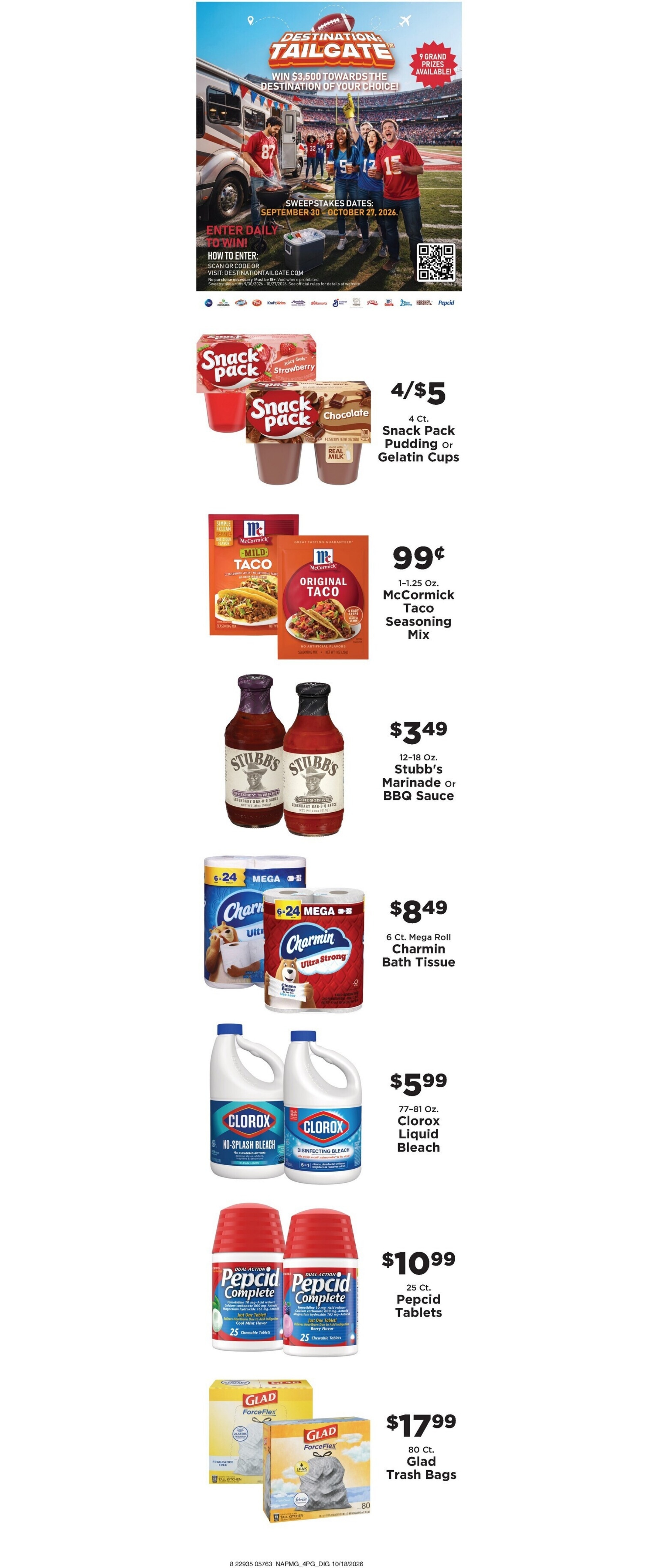 Taylorsville Country Mart Weekly Ad October 19 - 25, 2026
