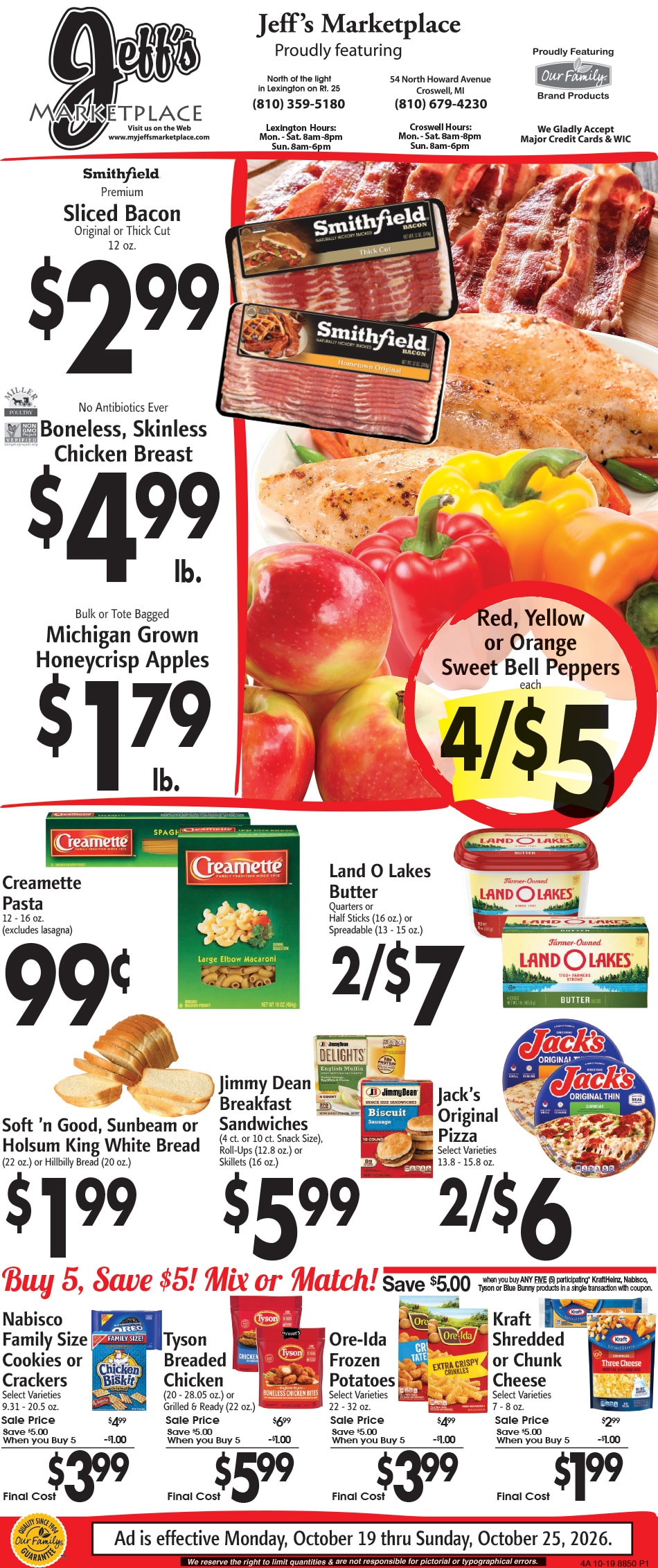Jeff's Market Weekly Ad October 19 - 25, 2026