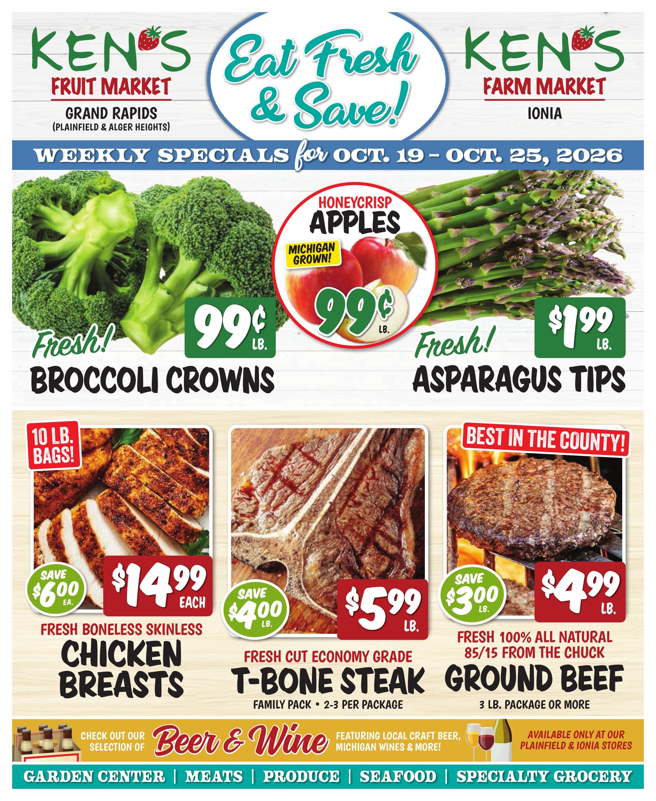 Ken's Fruit Market (Grand Rapids Area, MI) Weekly Ad October 19 - 25, 2026