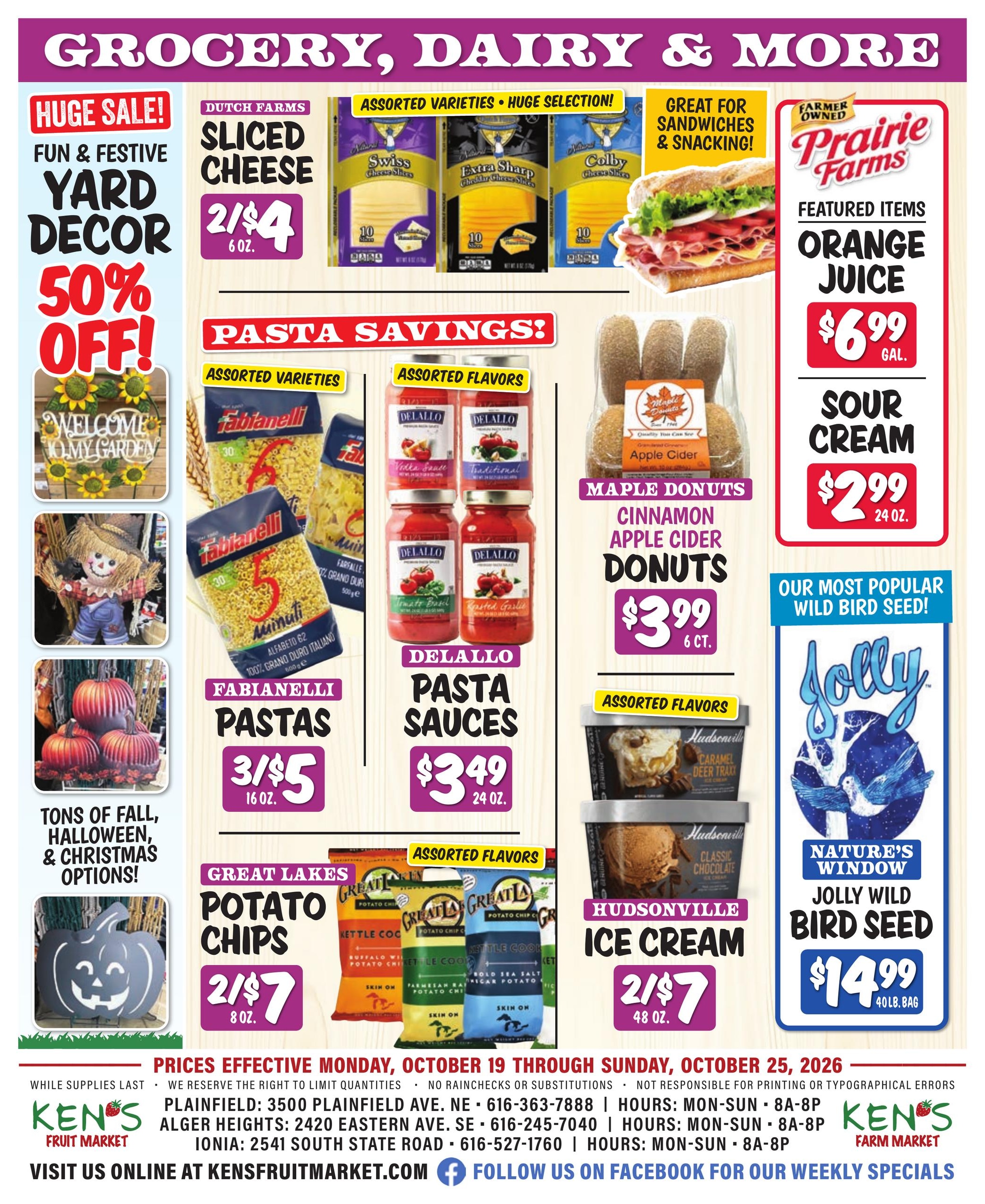 Ken's Fruit Market (Grand Rapids Area, MI) Weekly Ad October 19 - 25, 2026