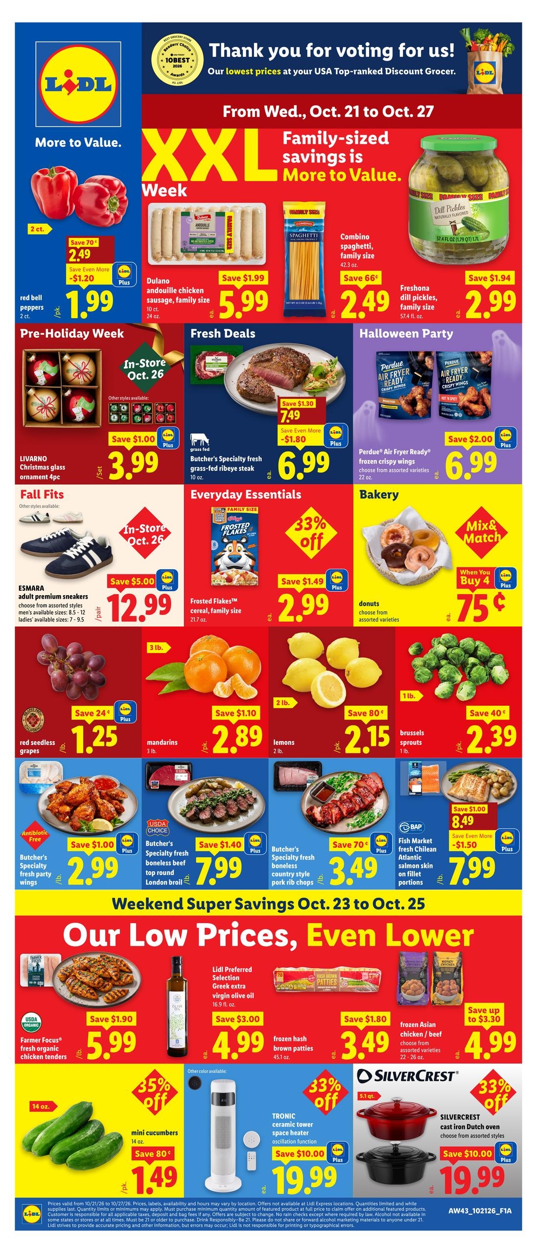 Lidl (Parcel Return Service Area, DC) Weekly Ad October 21 - 27, 2026