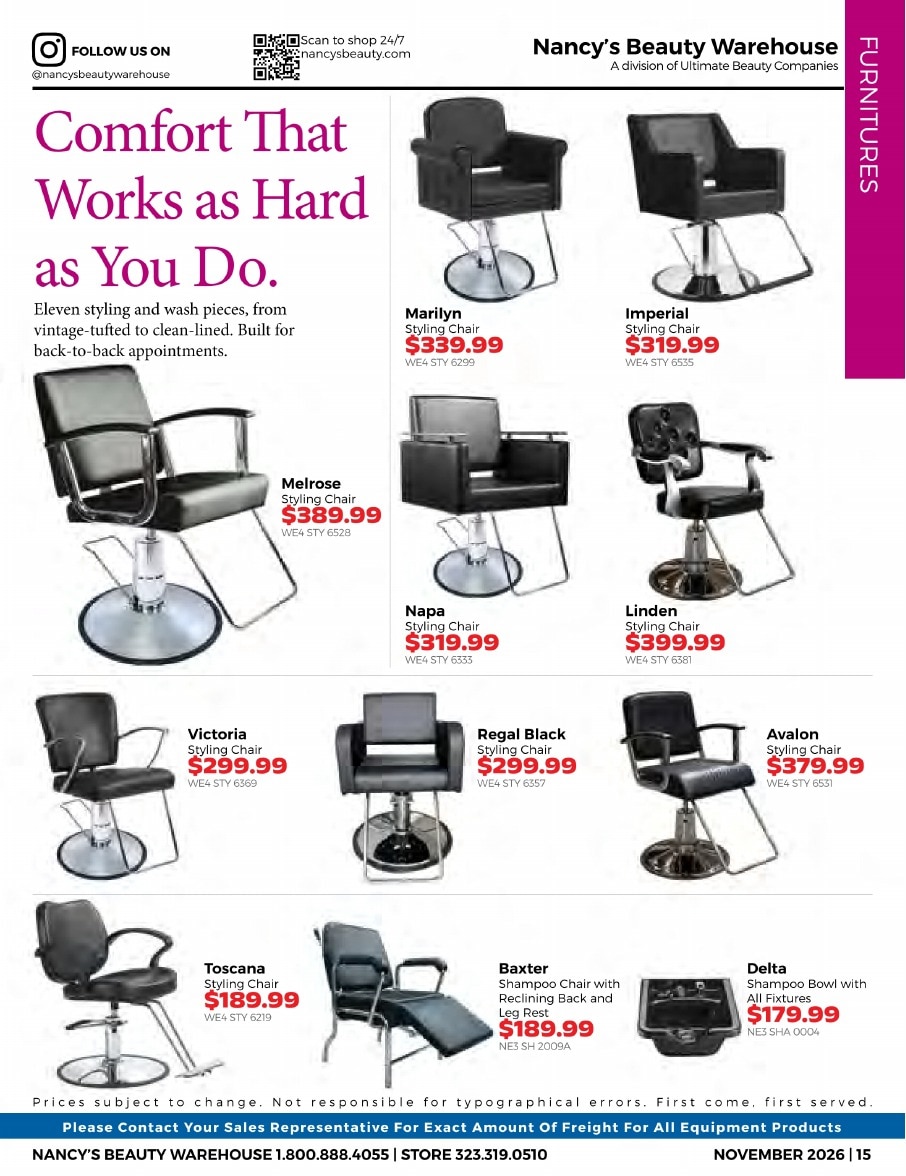 Nancy's Beauty Warehouse Monthly Catalog Weekly Ad November 1 - 30, 2026