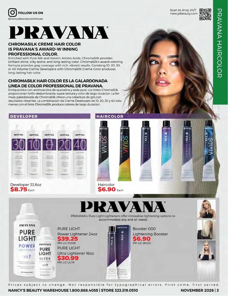Nancy's Beauty Warehouse Monthly Catalog Weekly Ad November 1 - 30, 2026