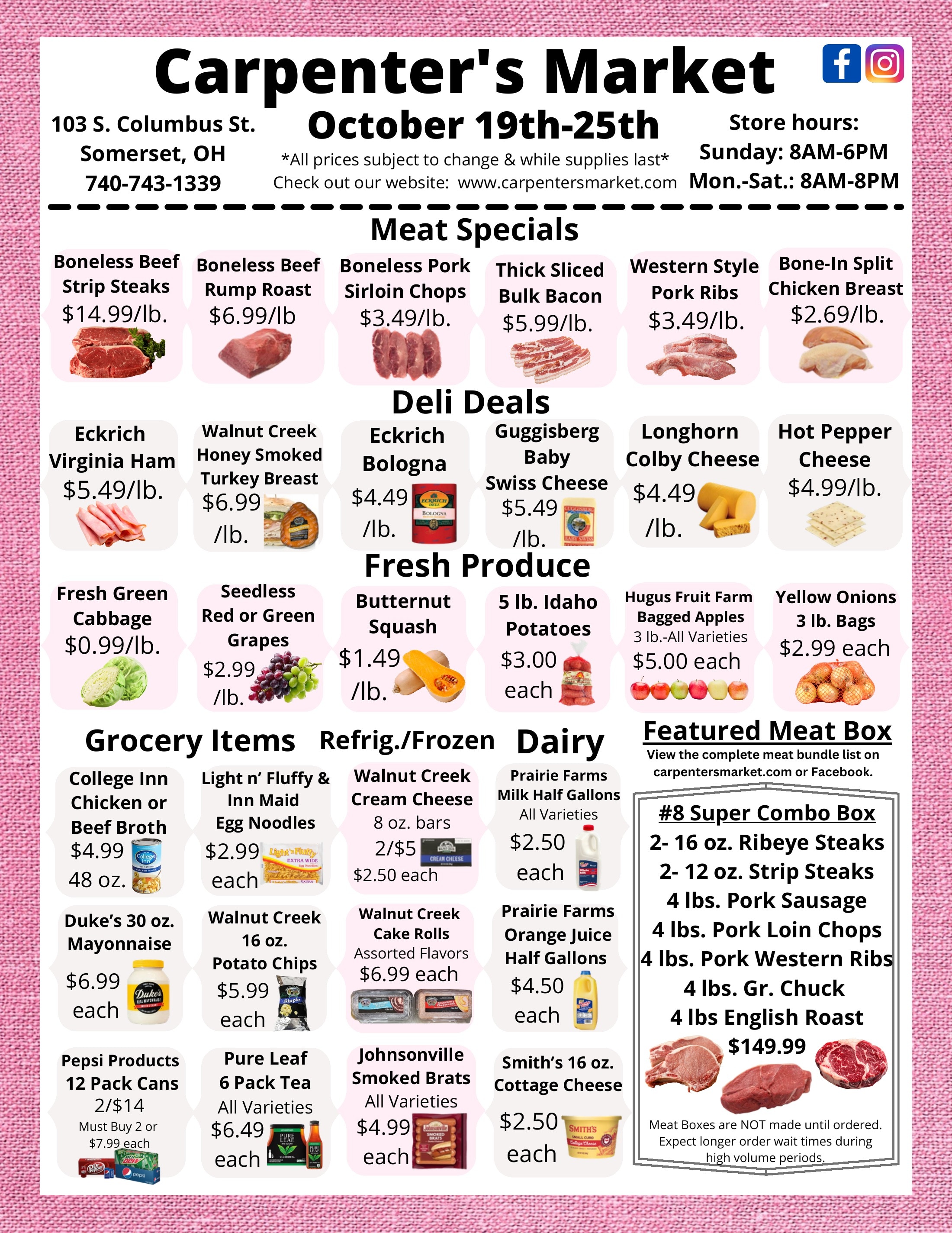 Carpenter's Market Weekly Ad October 19 - 25, 2026