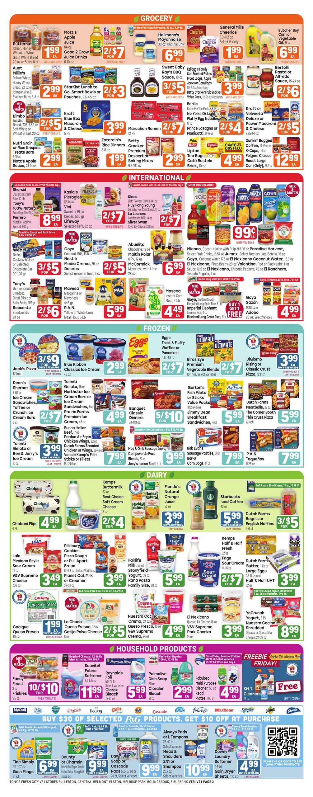 Tony's Fresh Market (Aurora Area, IL) Weekly Ad October 21 - 27, 2026