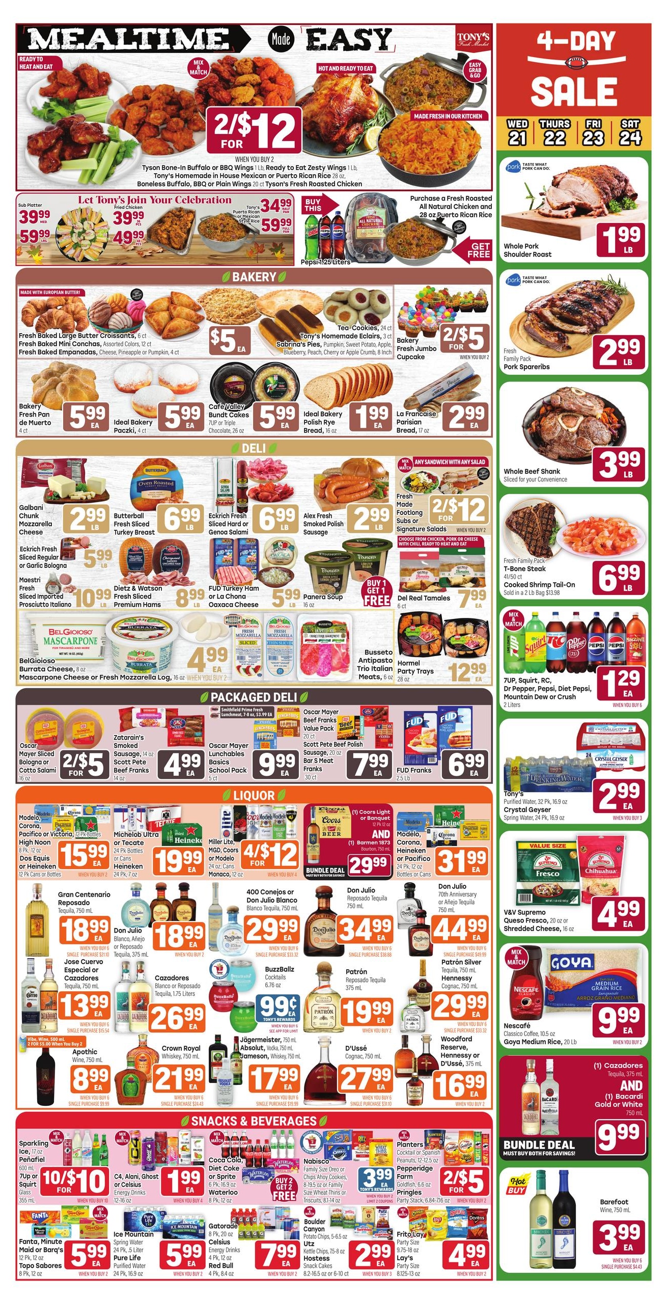 Tony's Fresh Market (Aurora Area, IL) Weekly Ad October 21 - 27, 2026