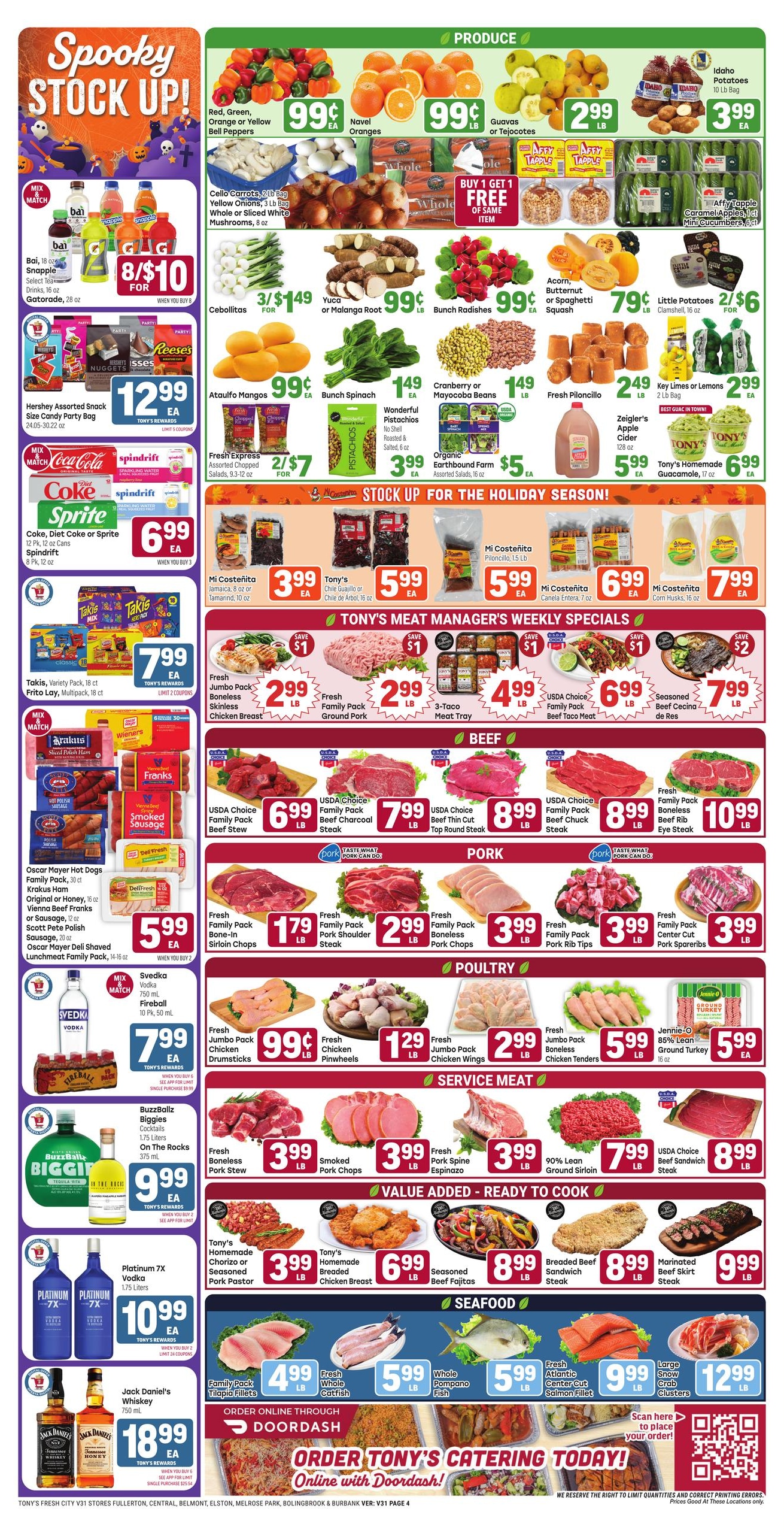 Tony's Fresh Market (Aurora Area, IL) Weekly Ad October 21 - 27, 2026