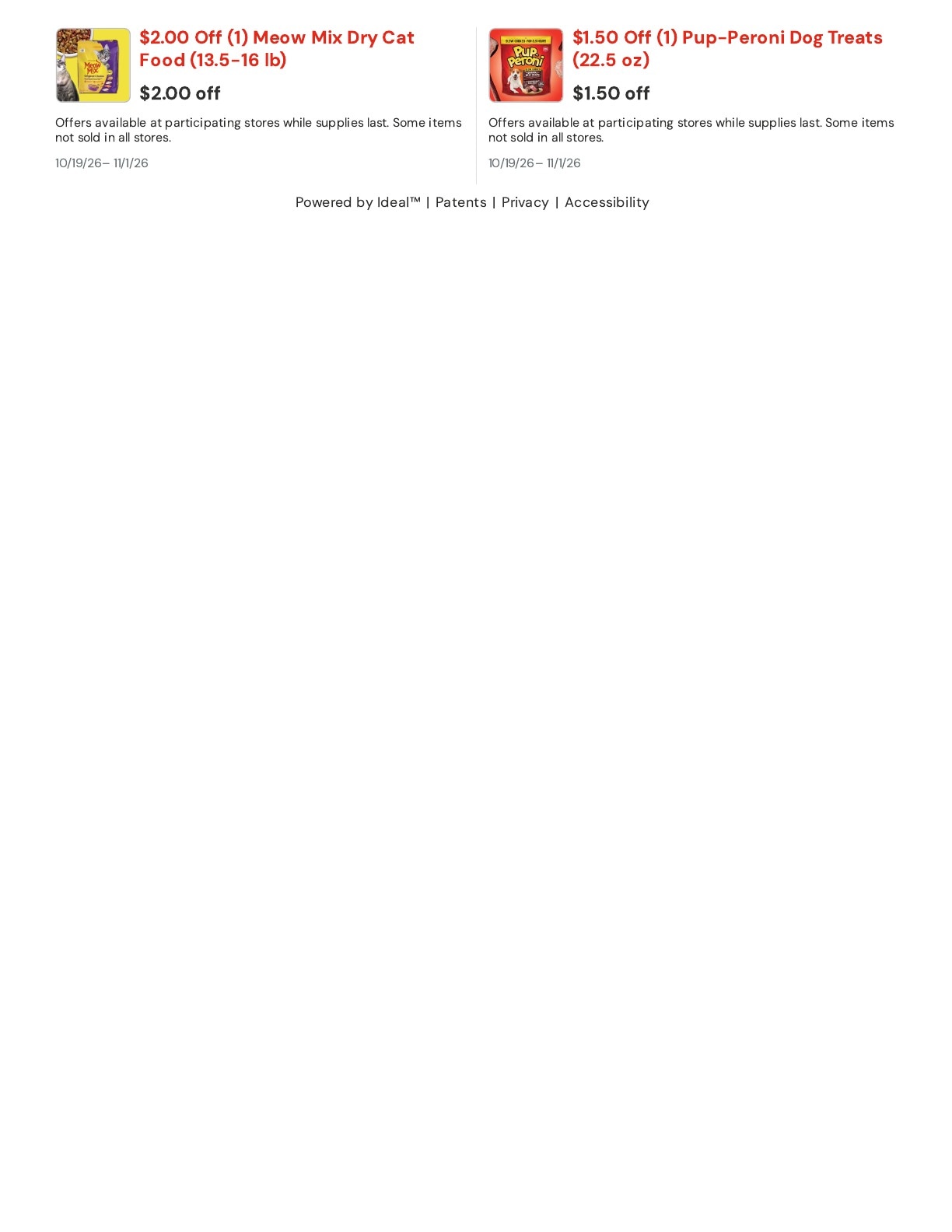 Valley Supermarket IGA Weekly Ad October 19 - November 1, 2026