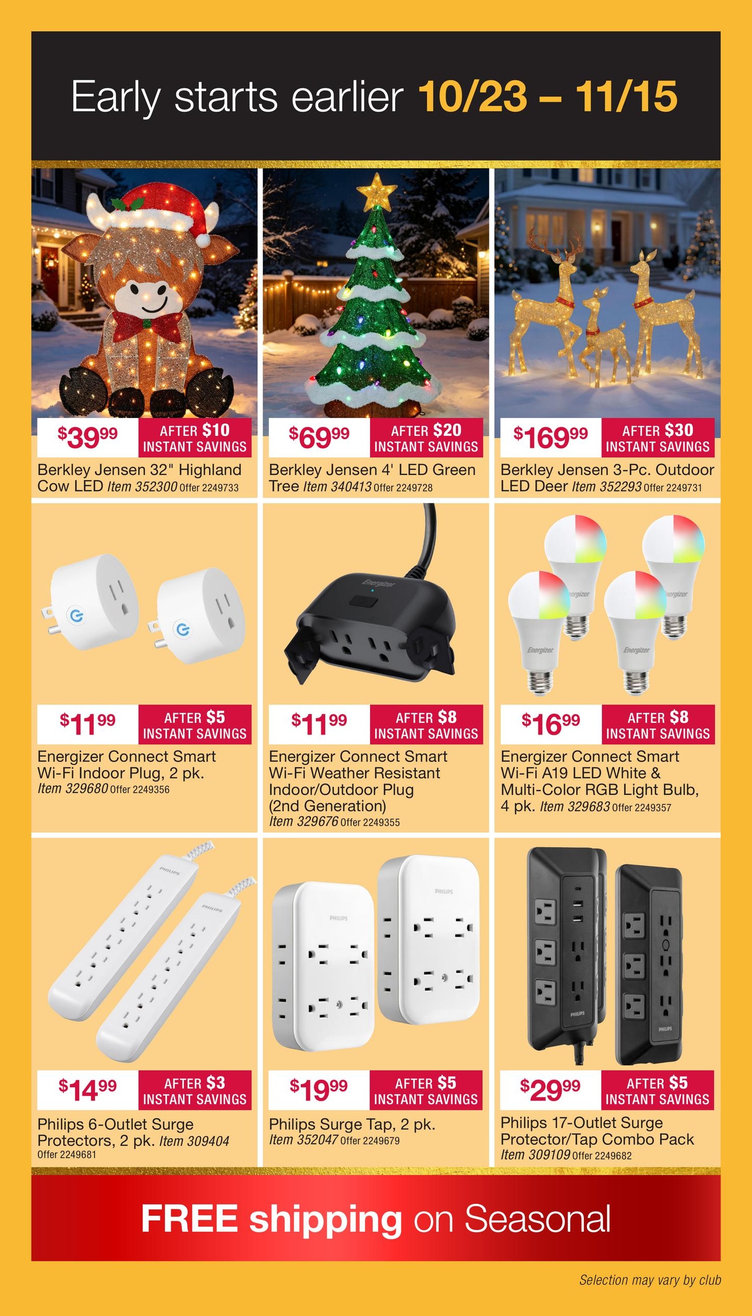 BJ's Wholesale Club Early Black Friday Weekly Ad October 23 - November 15, 2026