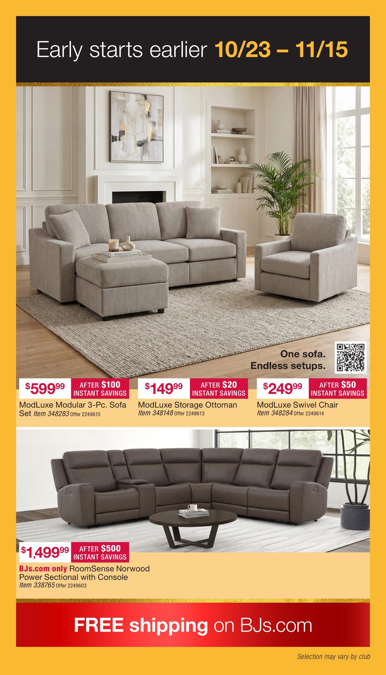 BJ's Wholesale Club Early Black Friday Weekly Ad October 23 - November 15, 2026