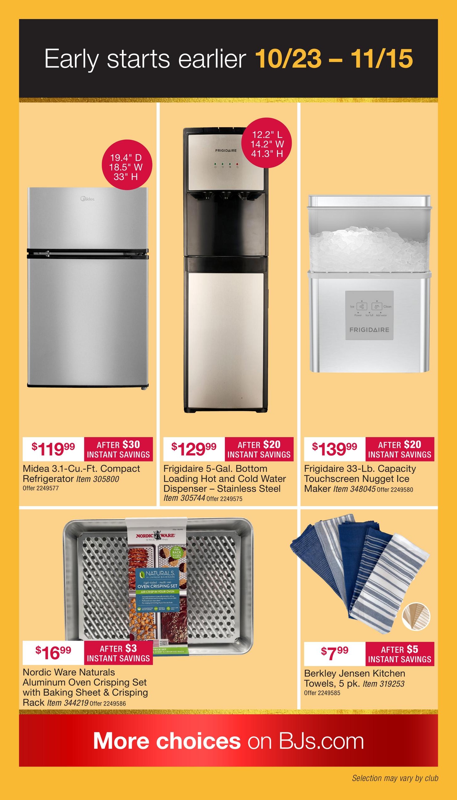 BJ's Wholesale Club Early Black Friday Weekly Ad October 23 - November 15, 2026