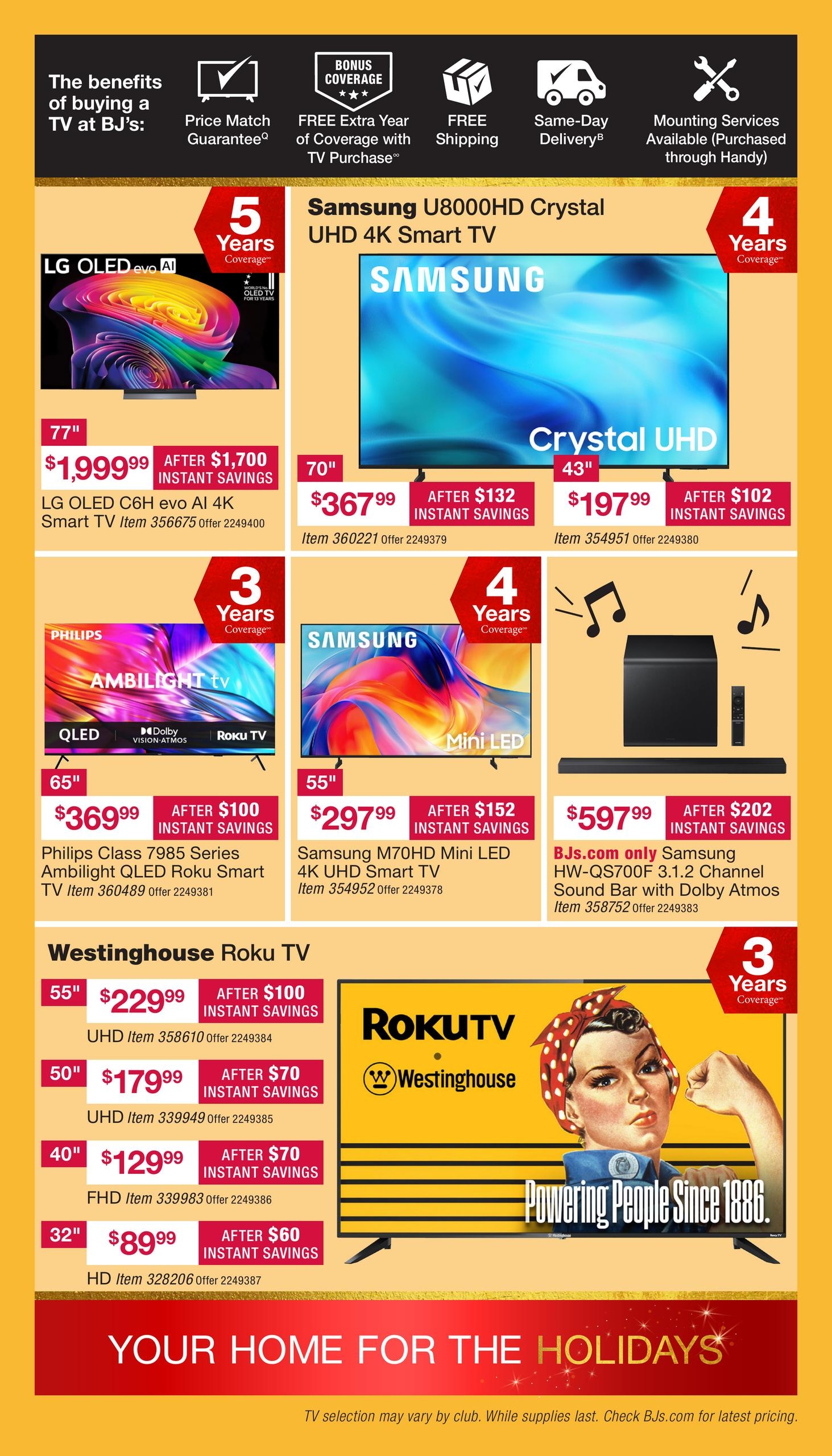BJ's Wholesale Club Early Black Friday Weekly Ad October 23 - November 15, 2026