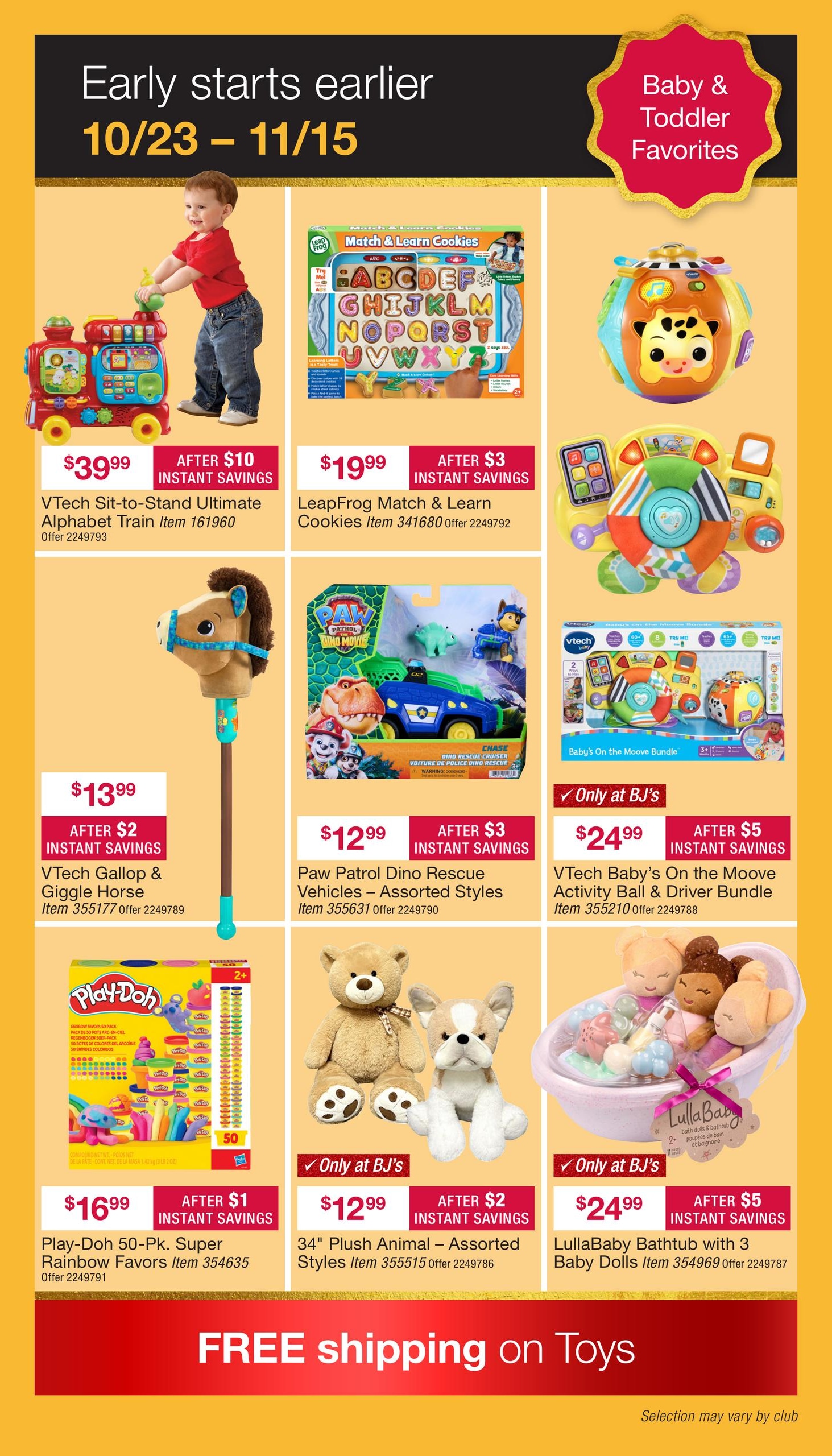 BJ's Wholesale Club Early Black Friday Weekly Ad October 23 - November 15, 2026