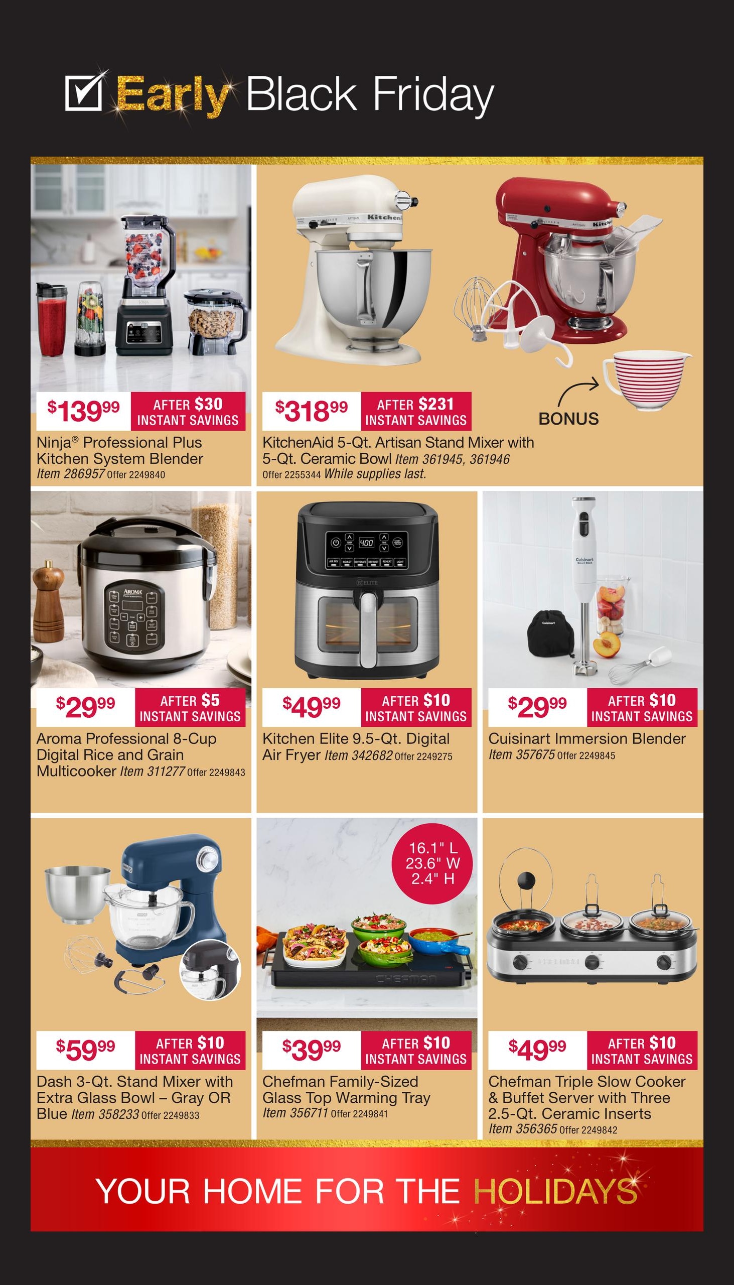 BJ's Wholesale Club Early Black Friday Weekly Ad October 23 - November 15, 2026