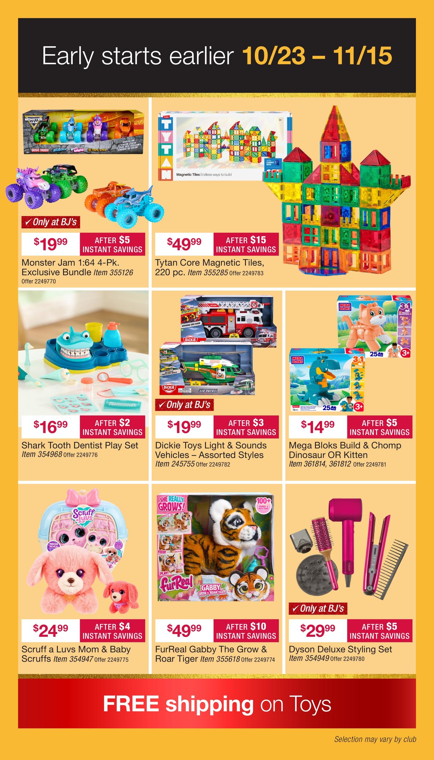 BJ's Wholesale Club Early Black Friday Weekly Ad October 23 - November 15, 2026