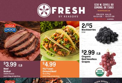 FRESH by Reasor's (Edmond-Enid Area, OK) Weekly Ad October 21 - 27, 2026