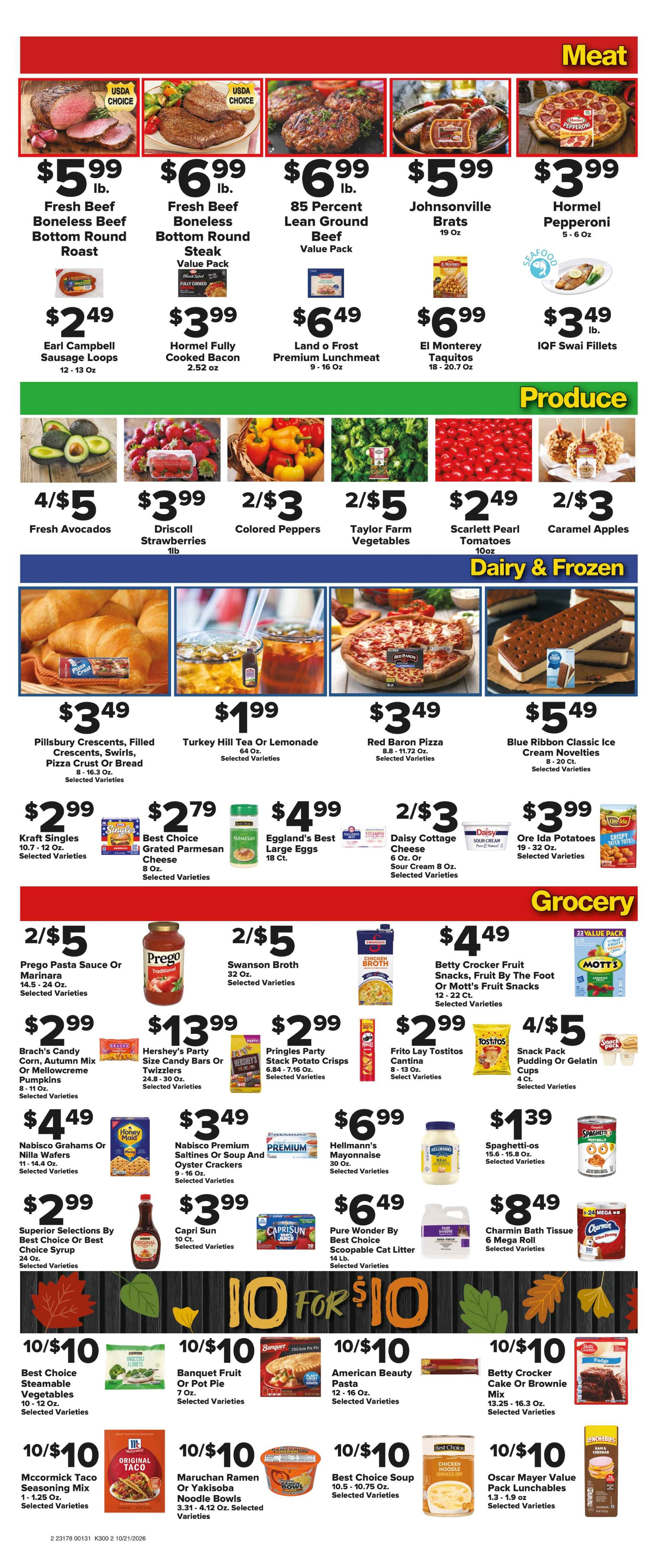 Carney's Supermarket Weekly Ad October 21 - 27, 2026