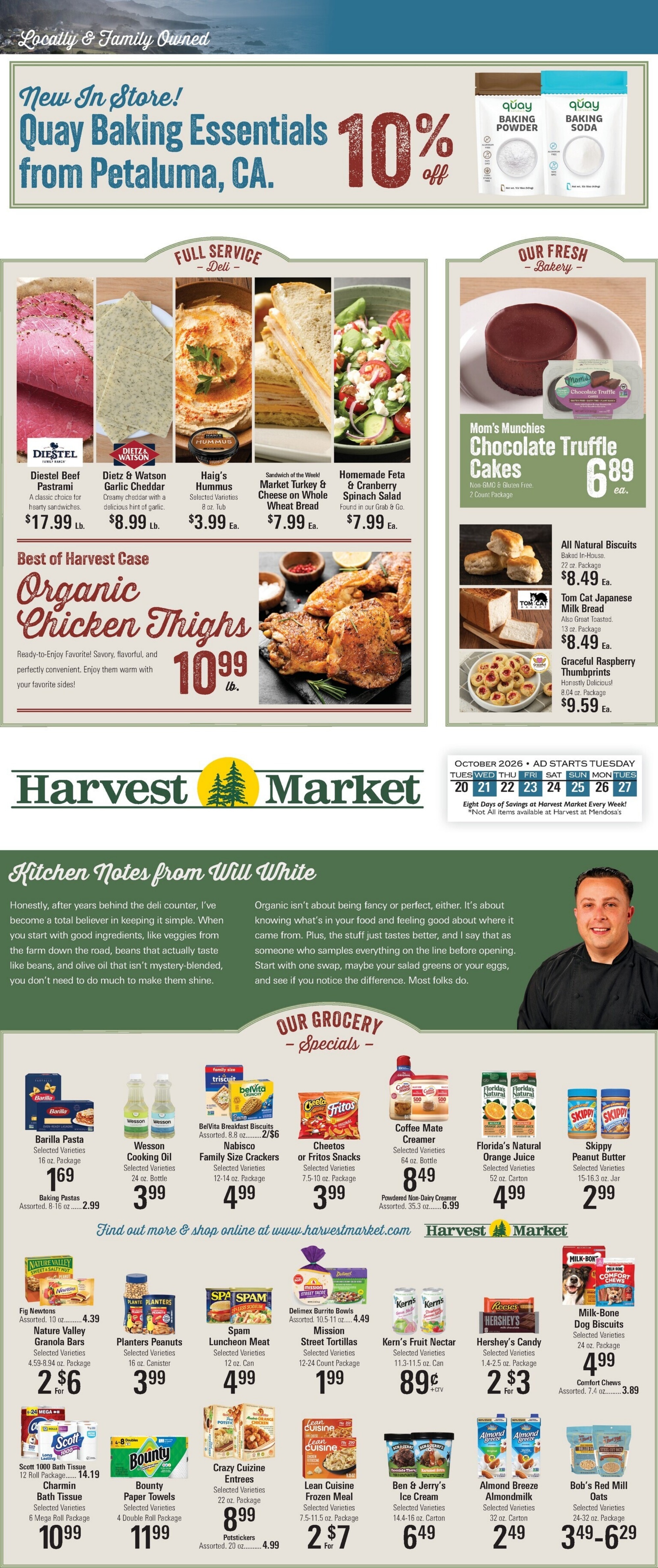 Harvest Market Fort Bragg Weekly Ad October 20 - 27, 2026