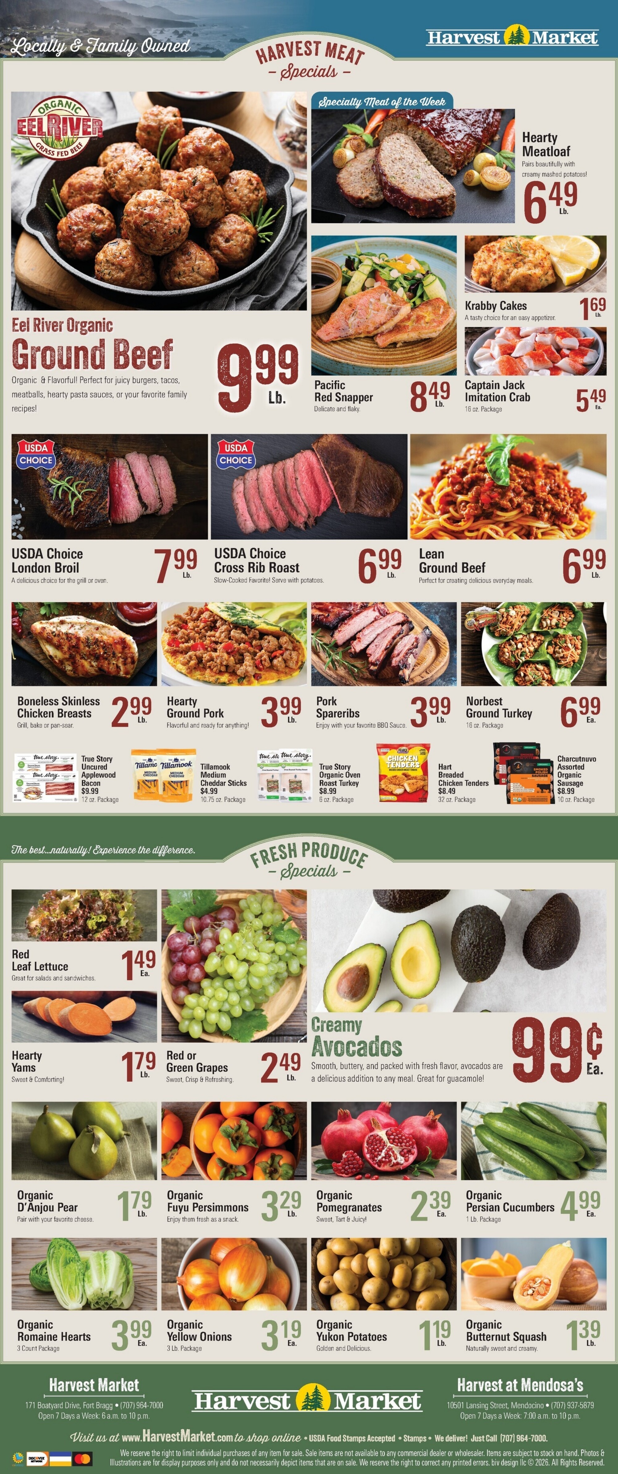 Harvest Market Fort Bragg Weekly Ad October 20 - 27, 2026