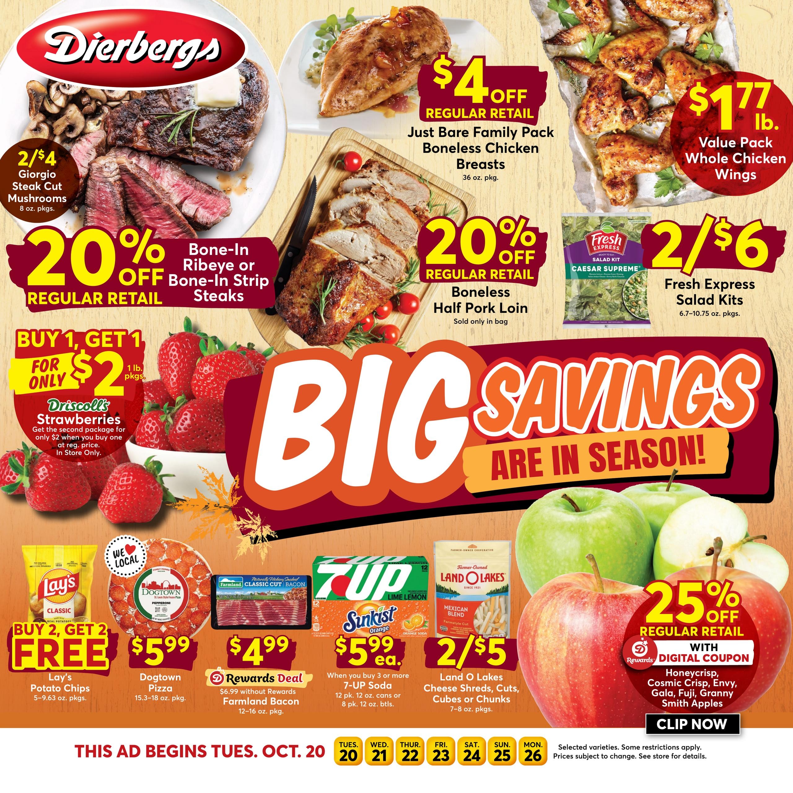 Dierbergs (Jefferson City Area, MO) Weekly Ad October 20 - 26, 2026