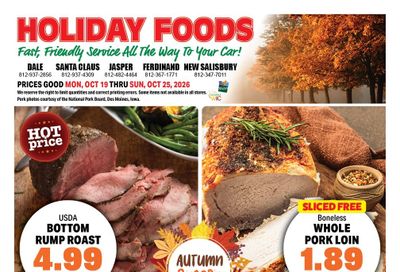 Holiday Foods (Indiana) Weekly Ad October 21 - 27, 2026