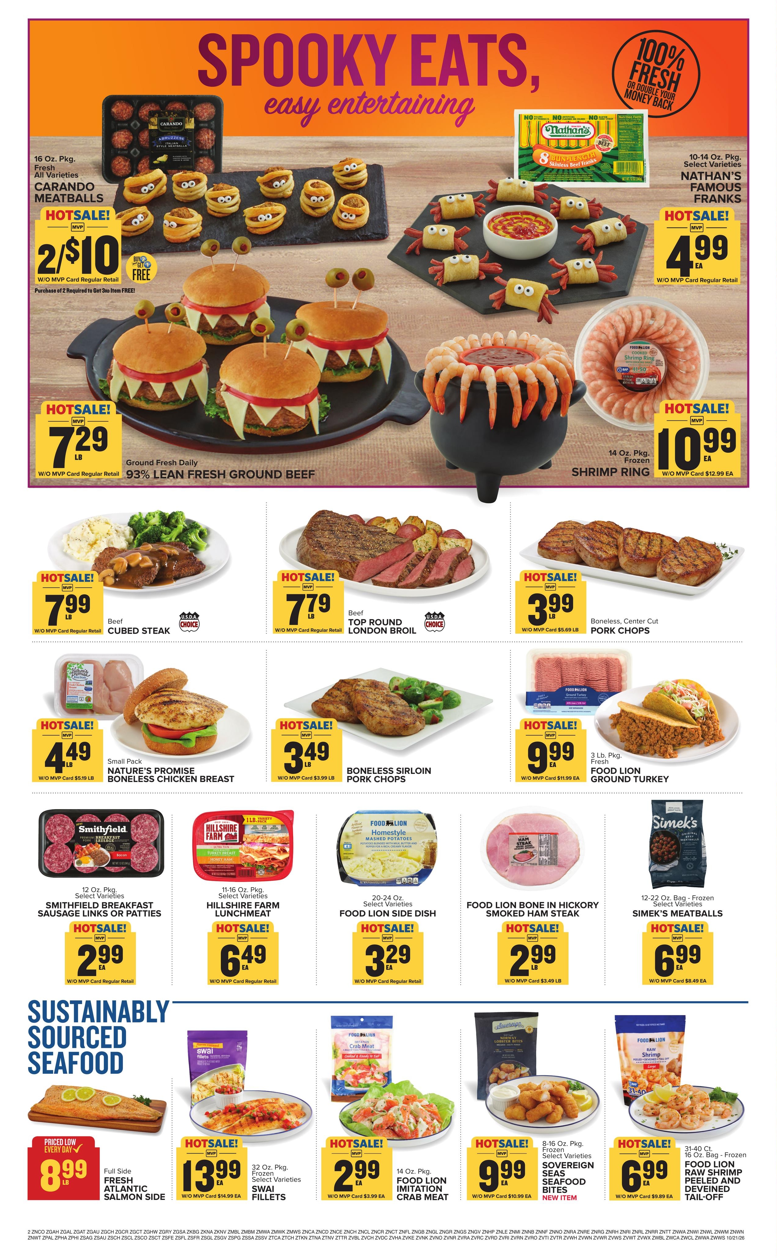 Food Lion (Aiken Area, SC) Weekly Ad October 21 - 27, 2026