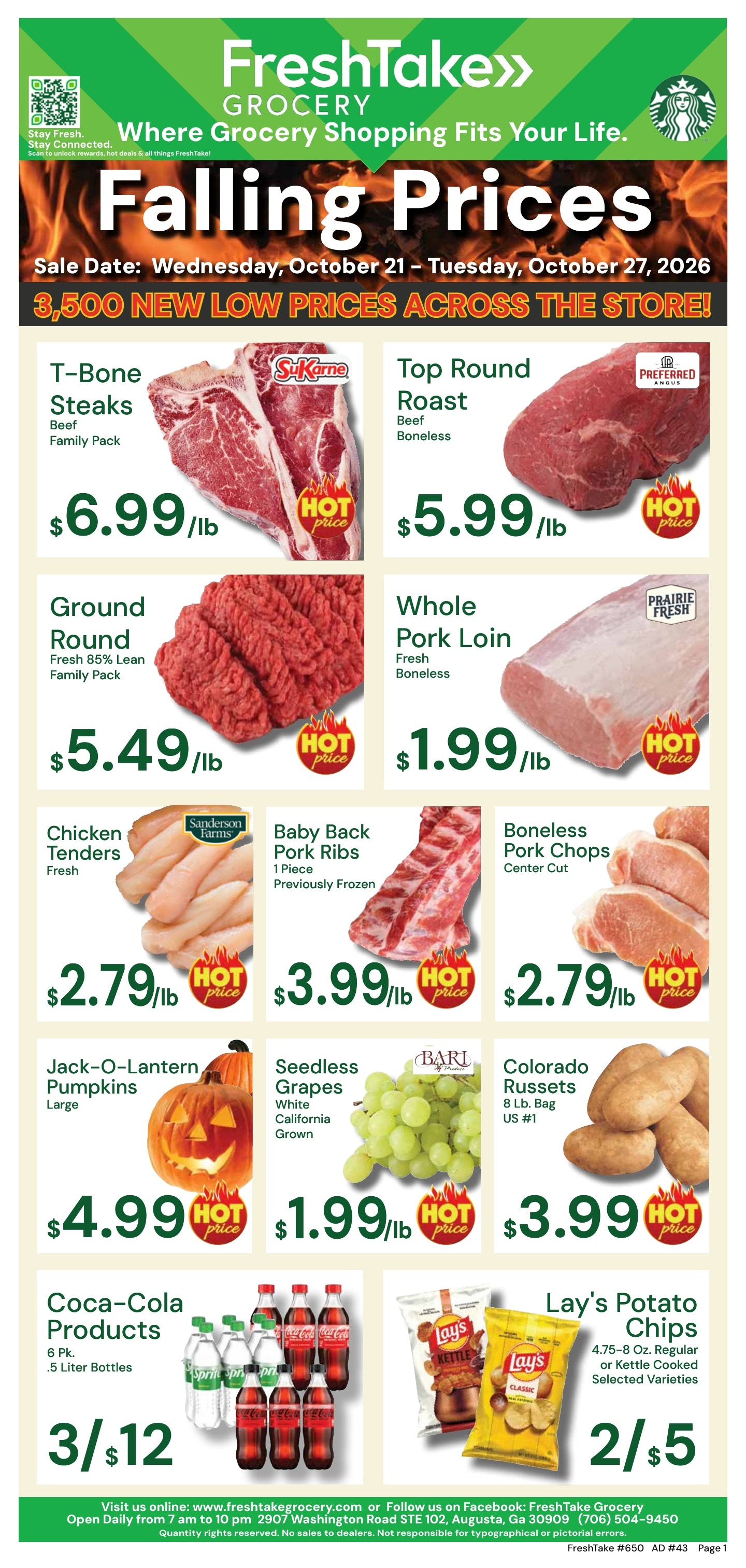 FreshTake Grocery Weekly Ad October 21 - 27, 2026