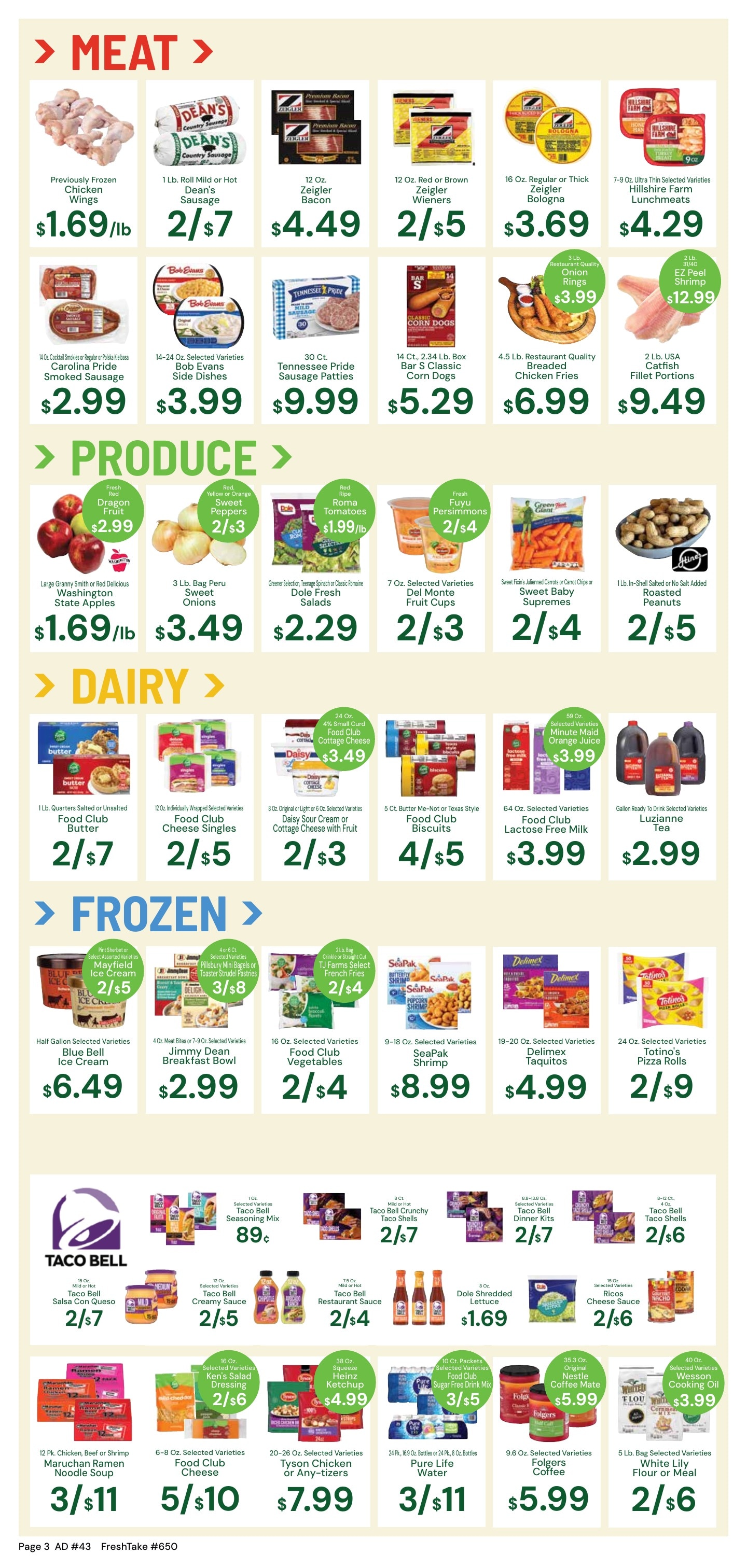 FreshTake Grocery Weekly Ad October 21 - 27, 2026