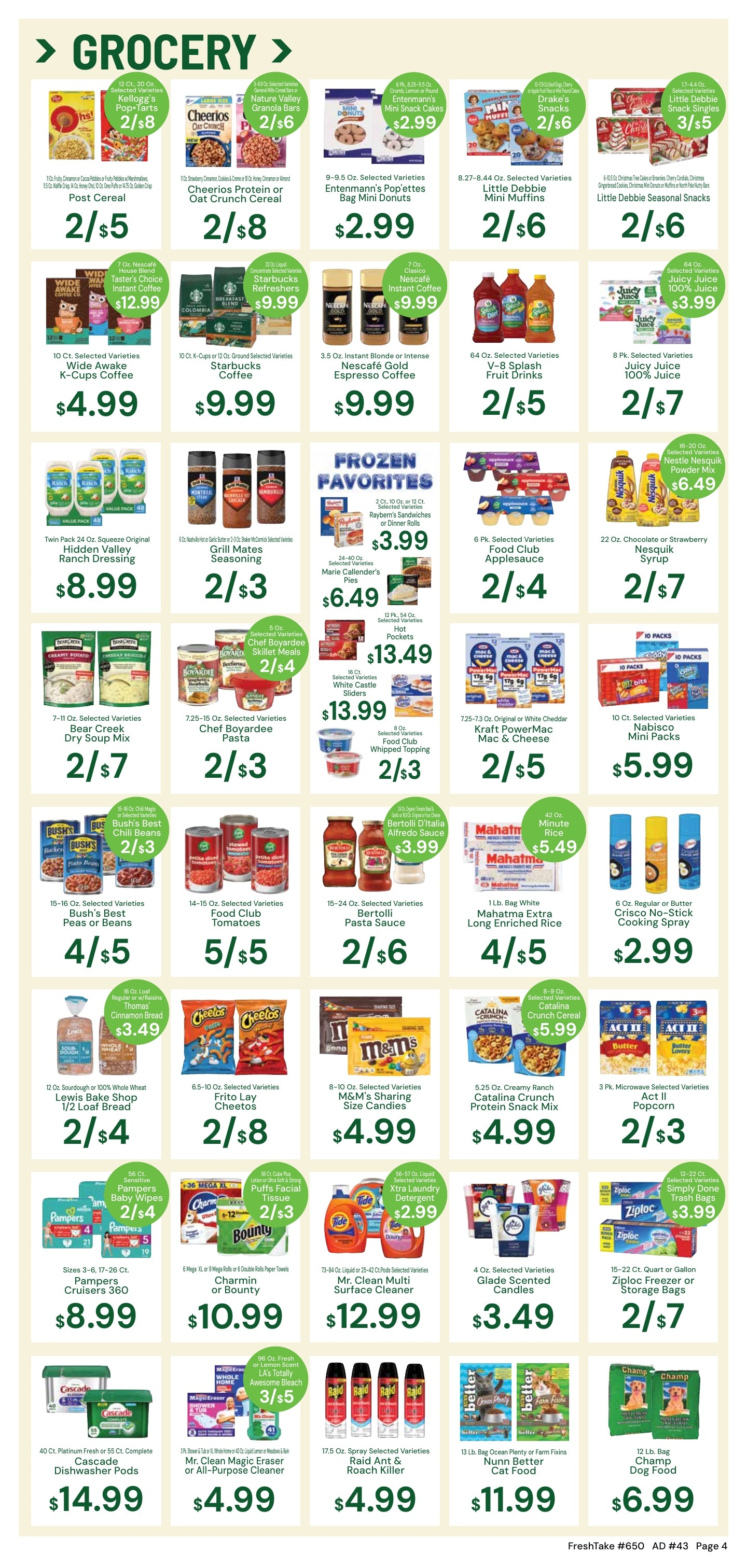 FreshTake Grocery Weekly Ad October 21 - 27, 2026
