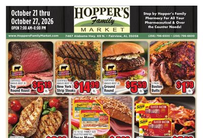 Hopper's Family Market Weekly Ad October 21 - 27, 2026