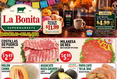 La Bonita Supermarkets Weekly Ad October 21 - 27, 2026