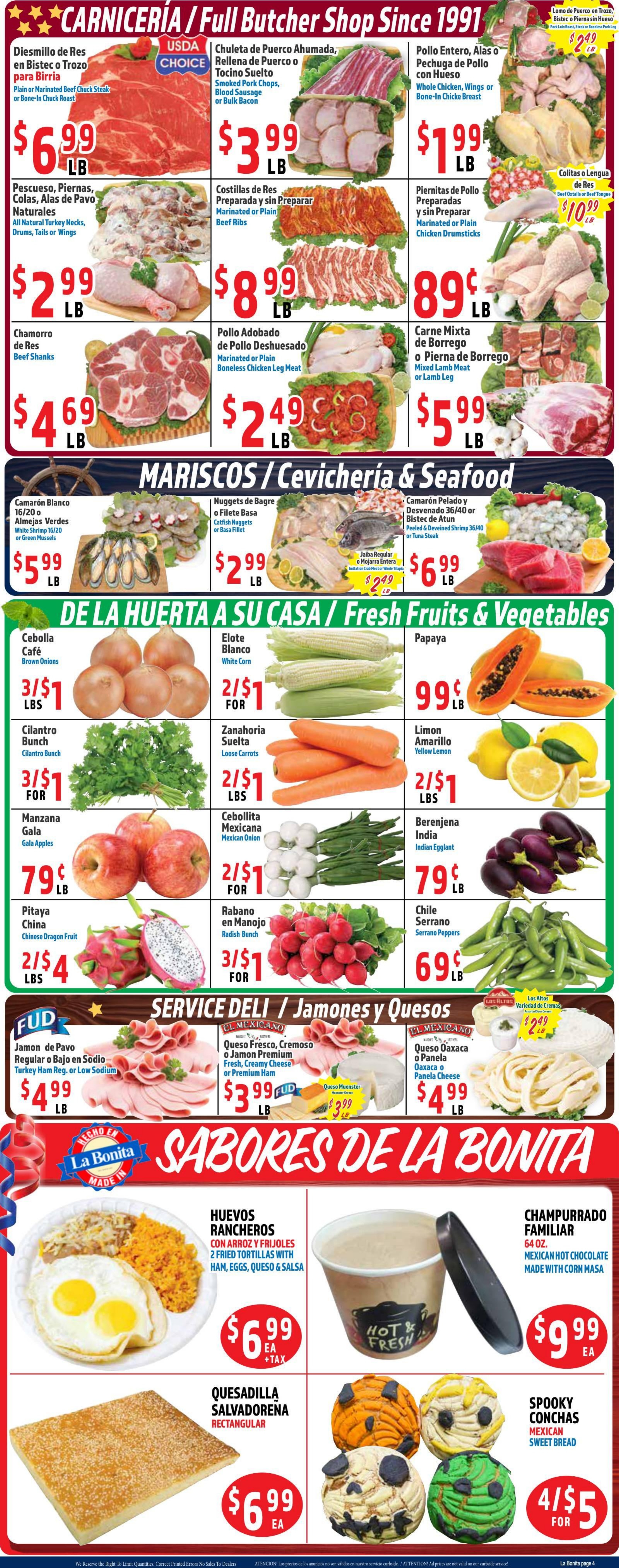 La Bonita Supermarkets Weekly Ad October 21 - 27, 2026