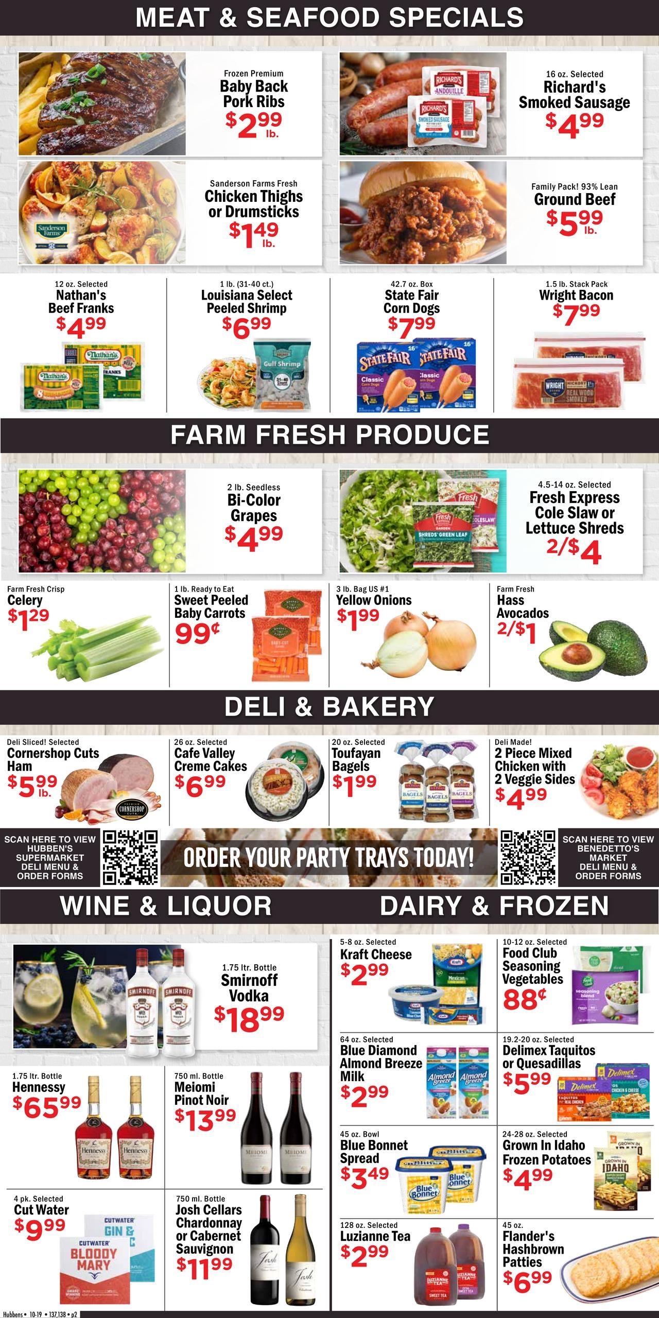 Hubben's Supermarket Weekly Ad October 20 - 26, 2026