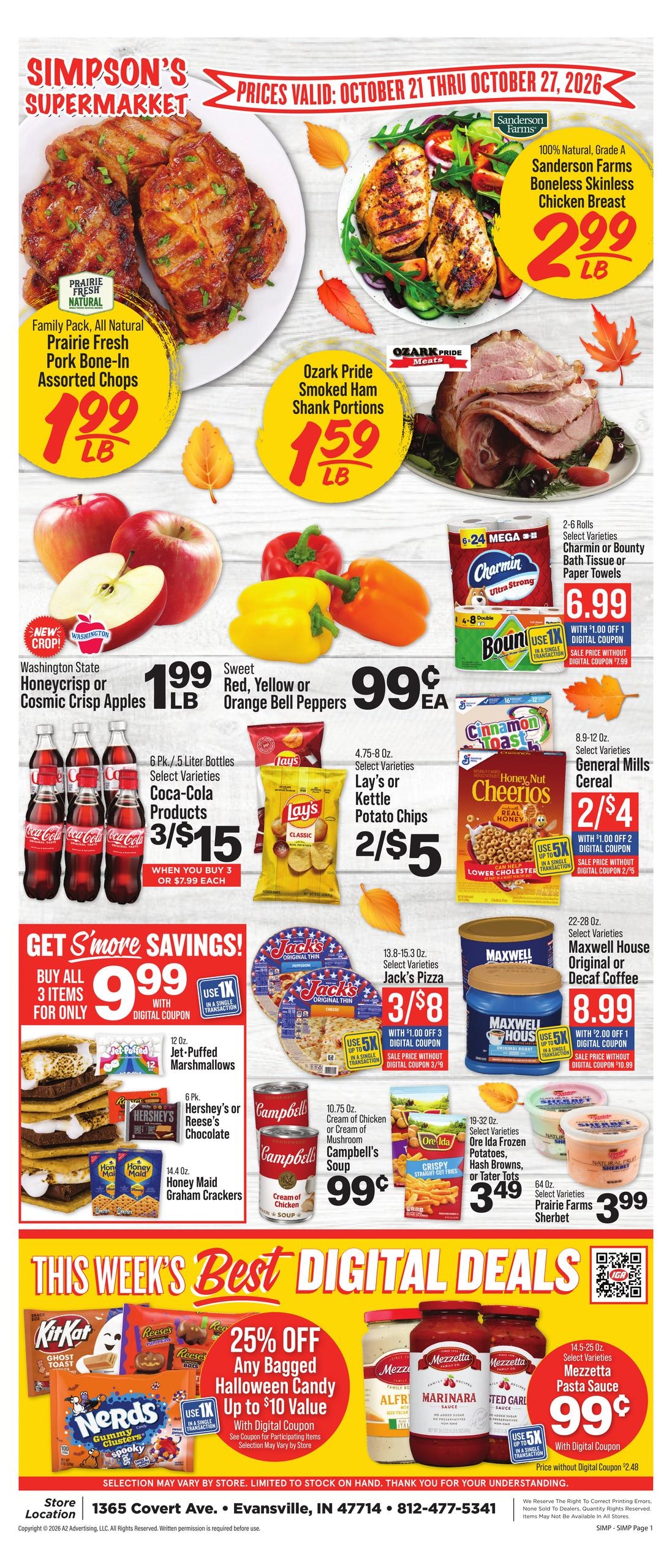 IGA (Evansville Area, IN) Weekly Ad October 21 - 27, 2026