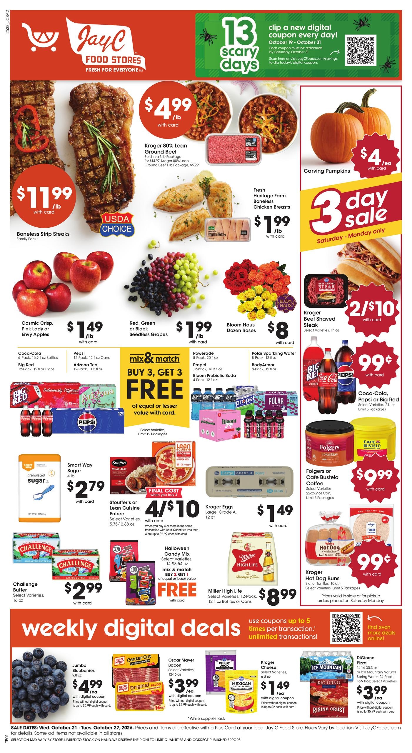 JayC Food Stores (Brookville Area, IN) Weekly Ad October 21 - 27, 2026