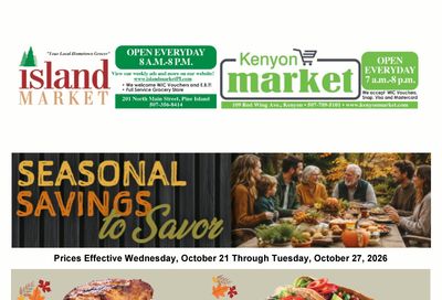 Kenyon Market Weekly Ad October 21 - 27, 2026