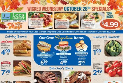 Lee's Market Weekly Ad October 23 - 29, 2026