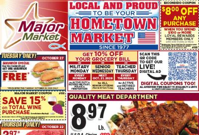 Major Market Grocery (Escondido Area, CA) Weekly Ad October 21 - 27, 2026