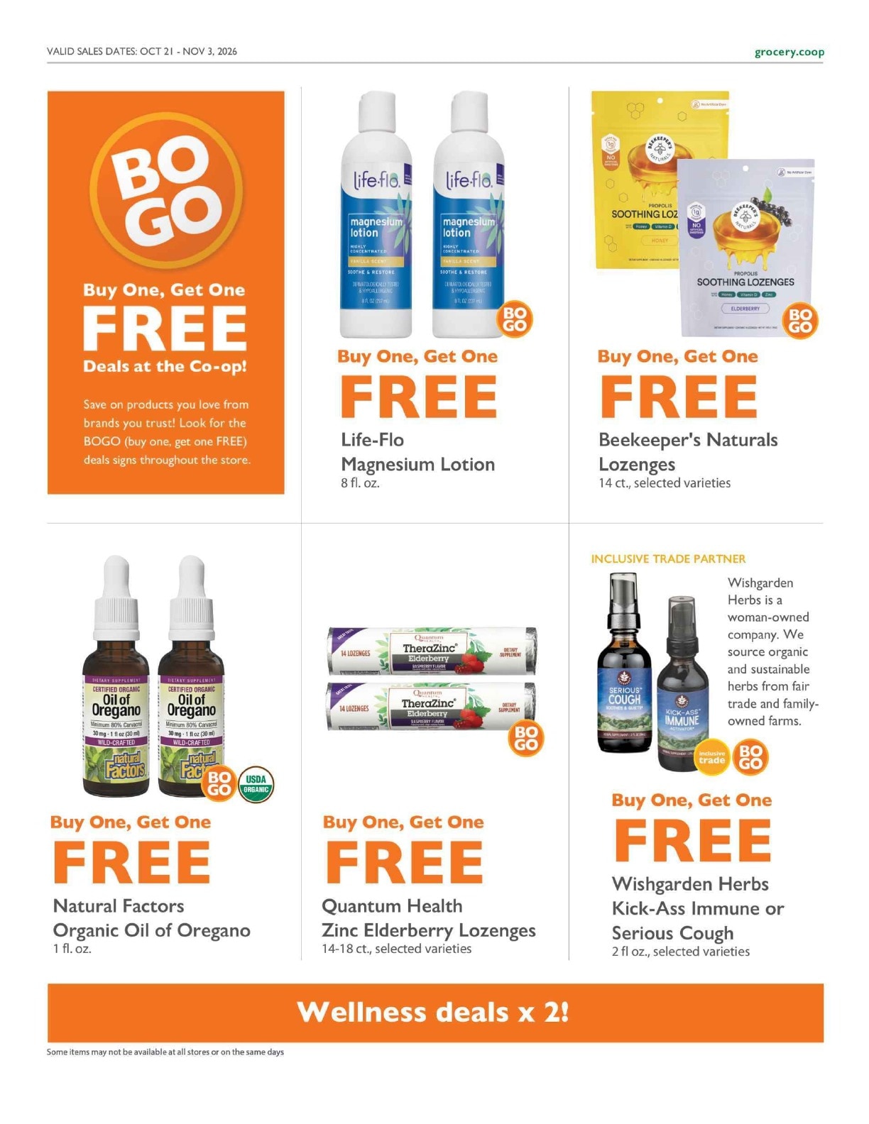 Main Market Co-op Co+op Deals Weekly Ad October 21 - November 3, 2026
