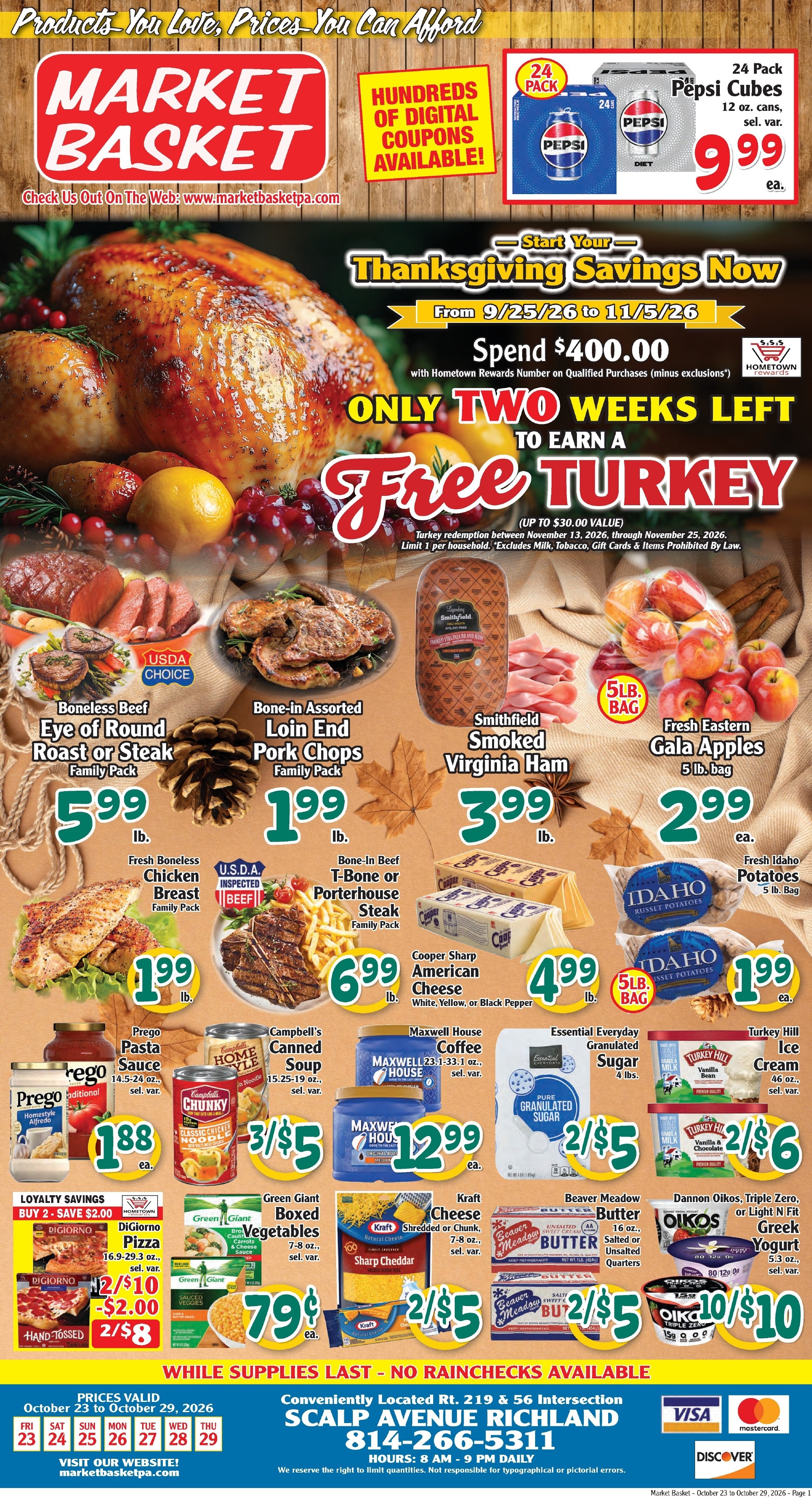 Market Basket Pennsylvania Weekly Ad October 23 - 29, 2026