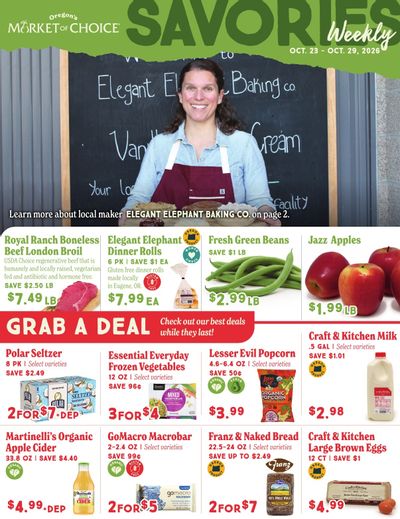 Market of Choice Upcoming Weekly Specials Weekly Ad October 23 - 29, 2026
