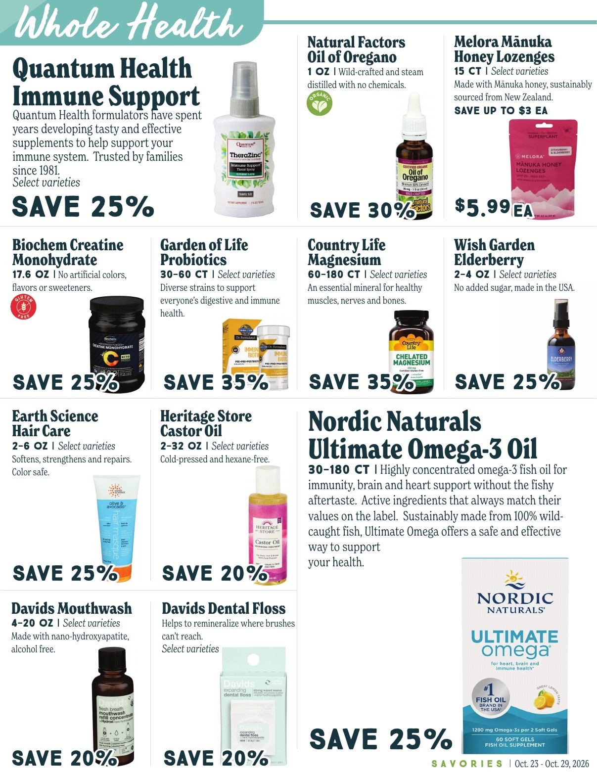 Market of Choice Upcoming Weekly Specials Weekly Ad October 23 - 29, 2026