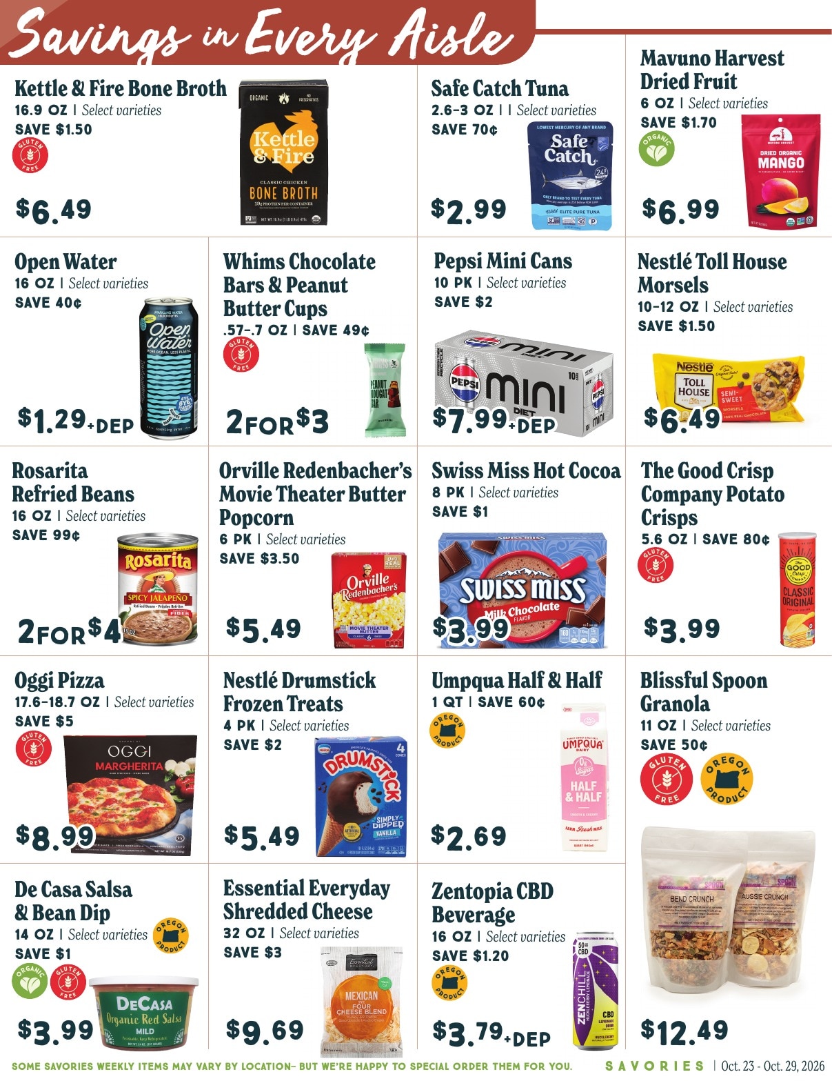 Market of Choice Upcoming Weekly Specials Weekly Ad October 23 - 29, 2026