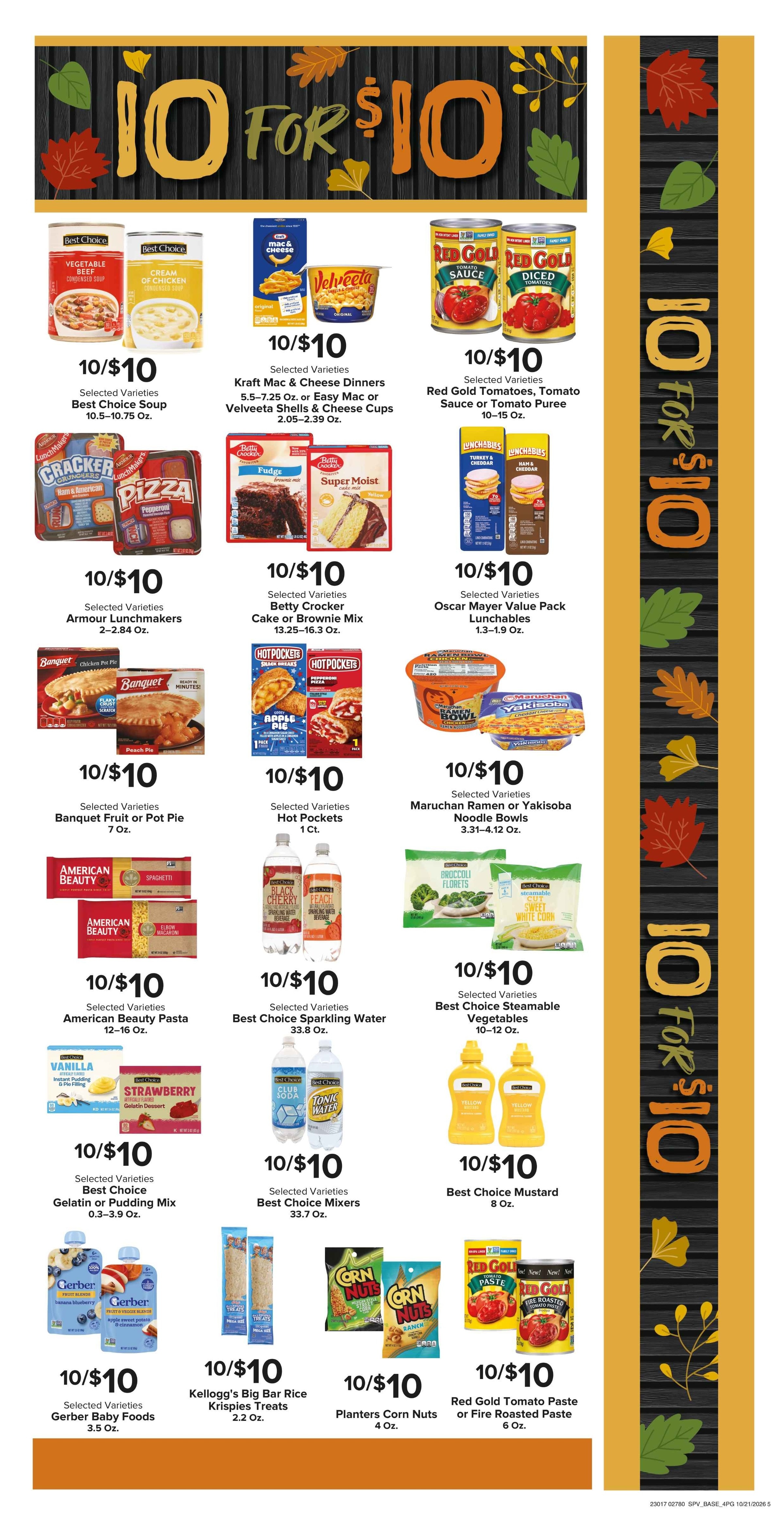 Muncy's Supermarket Seasonal Savings to Savor Weekly Ad October 21 - 27, 2026