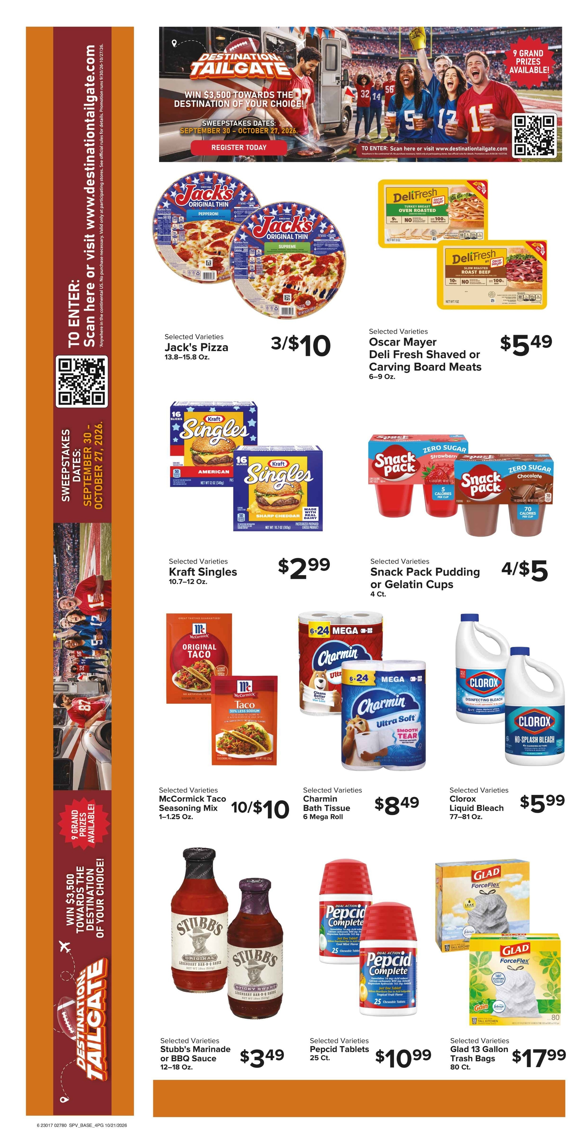 Muncy's Supermarket Seasonal Savings to Savor Weekly Ad October 21 - 27, 2026