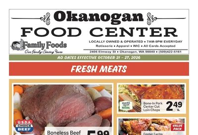 Okanogan Food Center Weekly Ad October 21 - 27, 2026