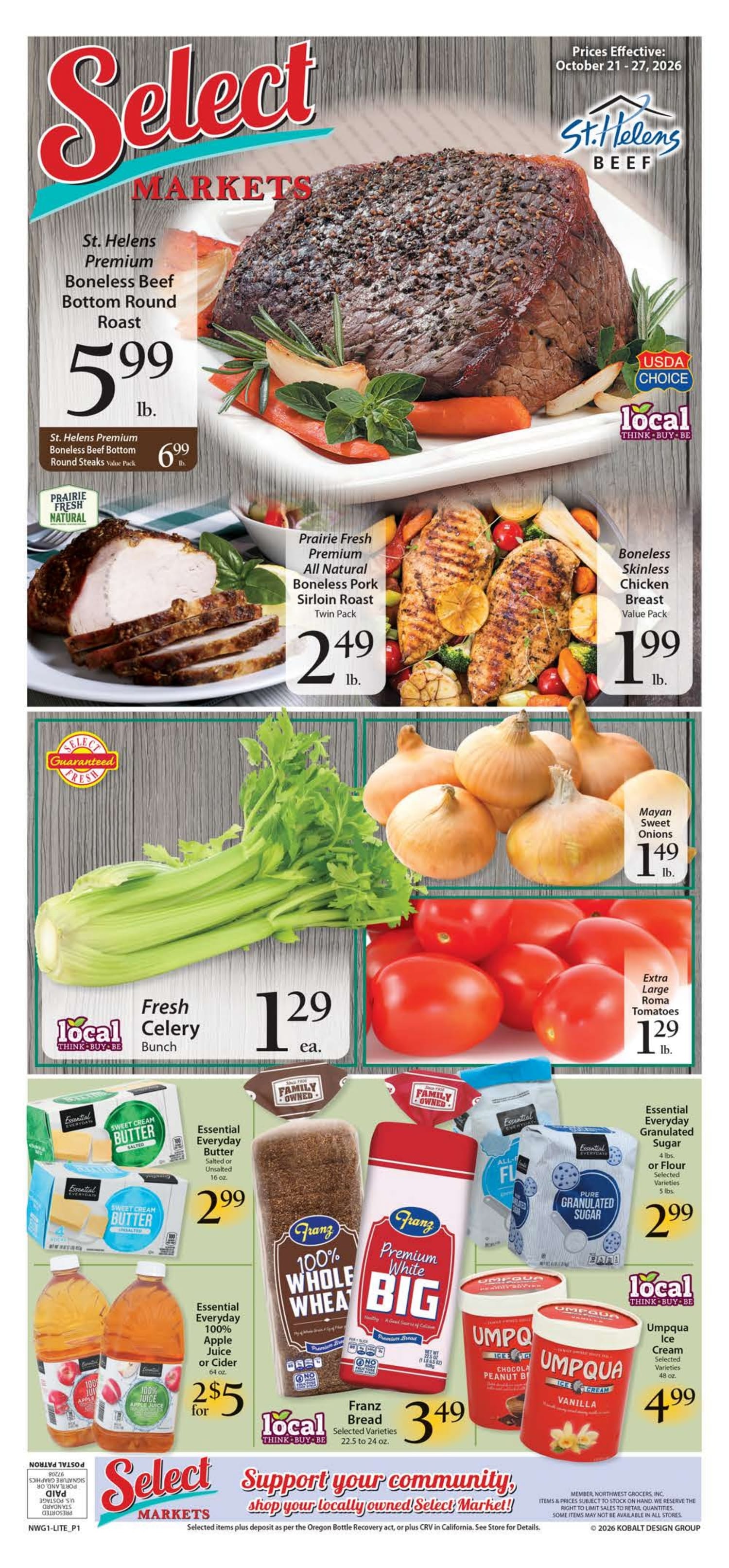 Okie's Select Market Weekly Ad October 21 - 27, 2026